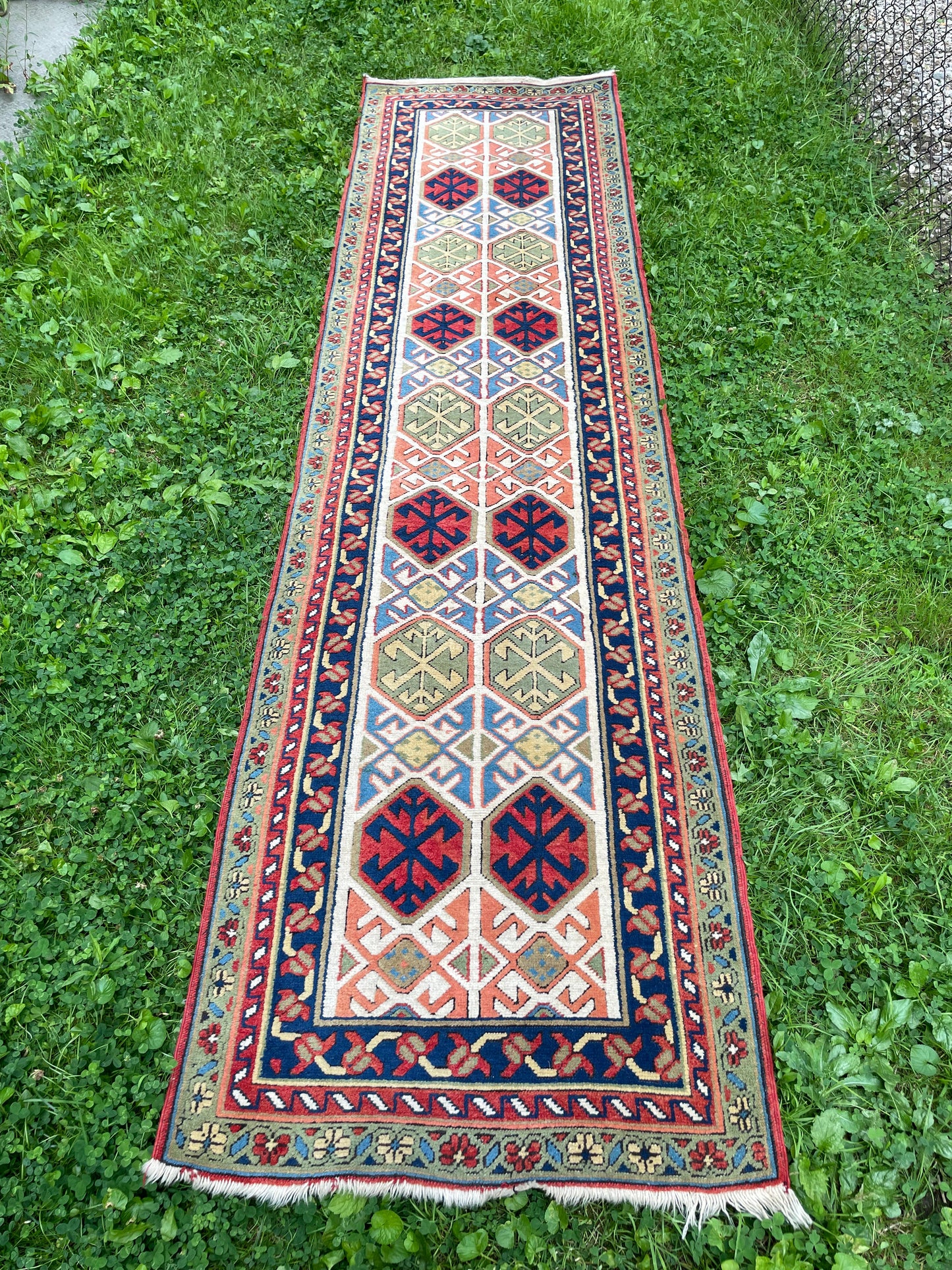 DERYA 10' x 2'5" vibrant Runner Rug