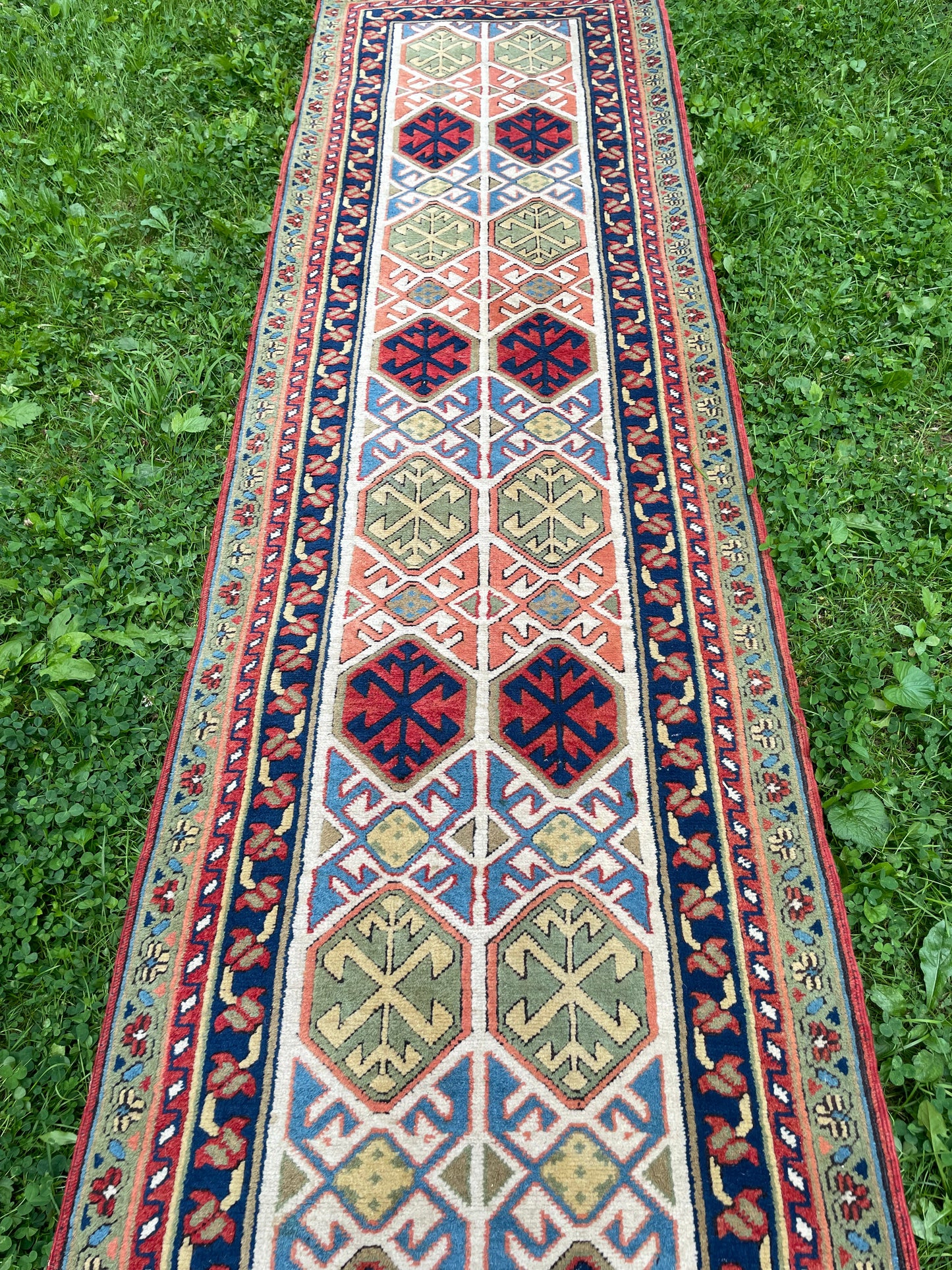 DERYA 10' x 2'5" vibrant Runner Rug