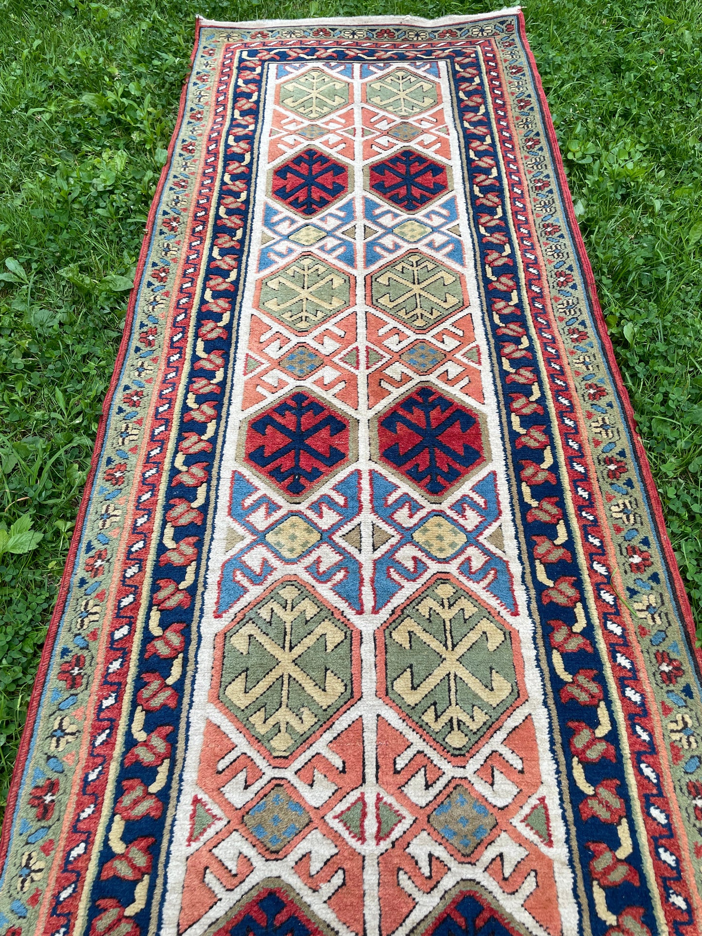 DERYA 10' x 2'5" vibrant Runner Rug