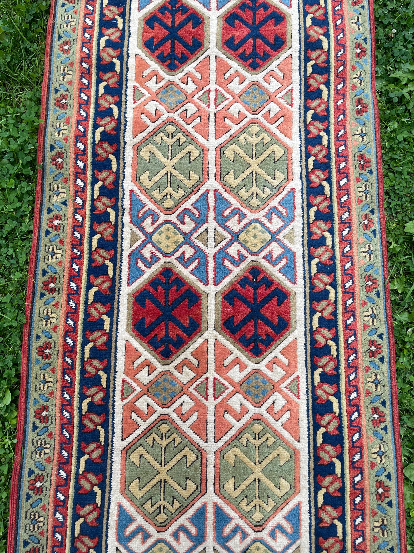 DERYA 10' x 2'5" vibrant Runner Rug