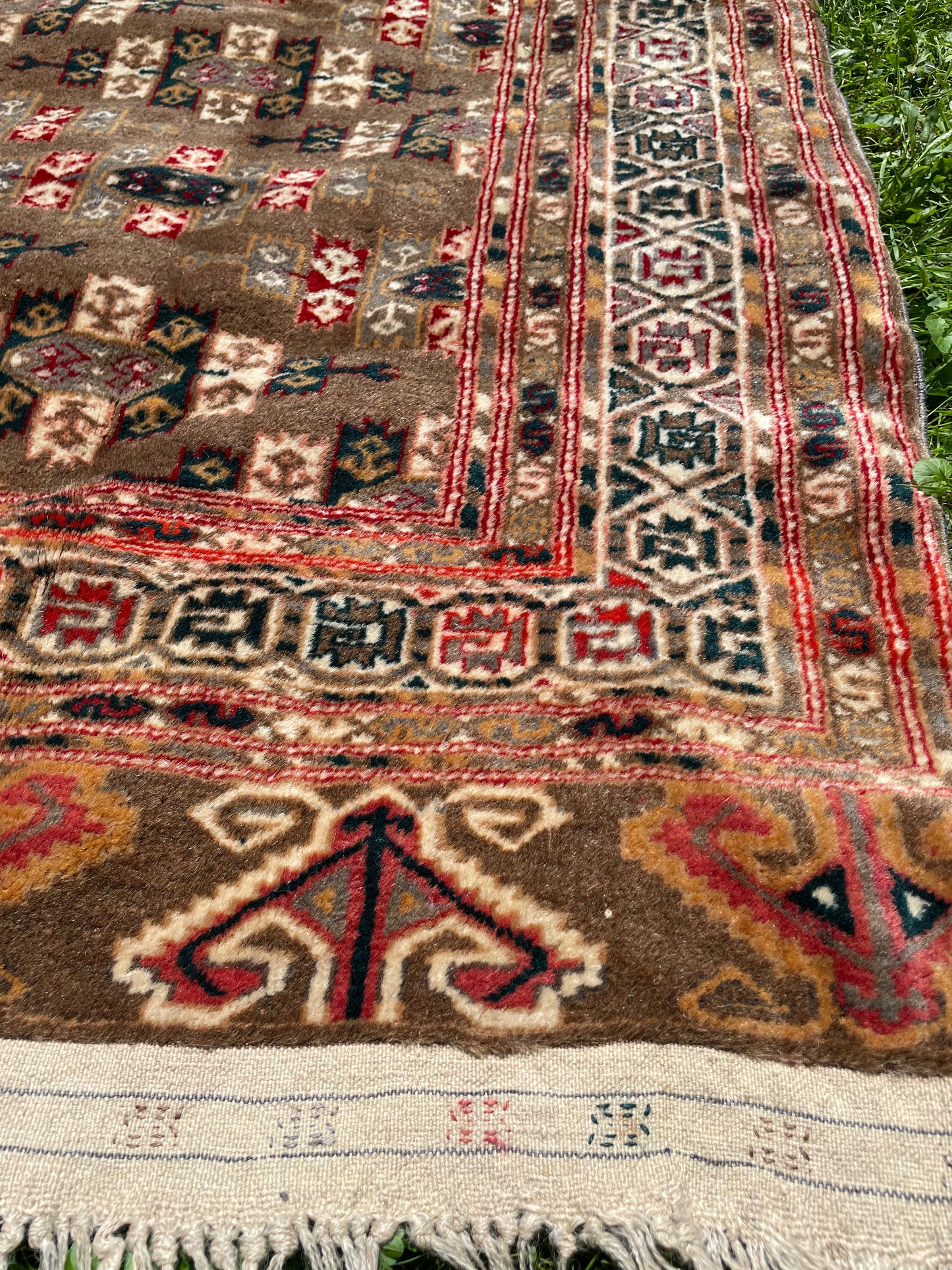 ORIANNA 6' 3" x 4' 3" Turkmen tribal Yomut antique rug