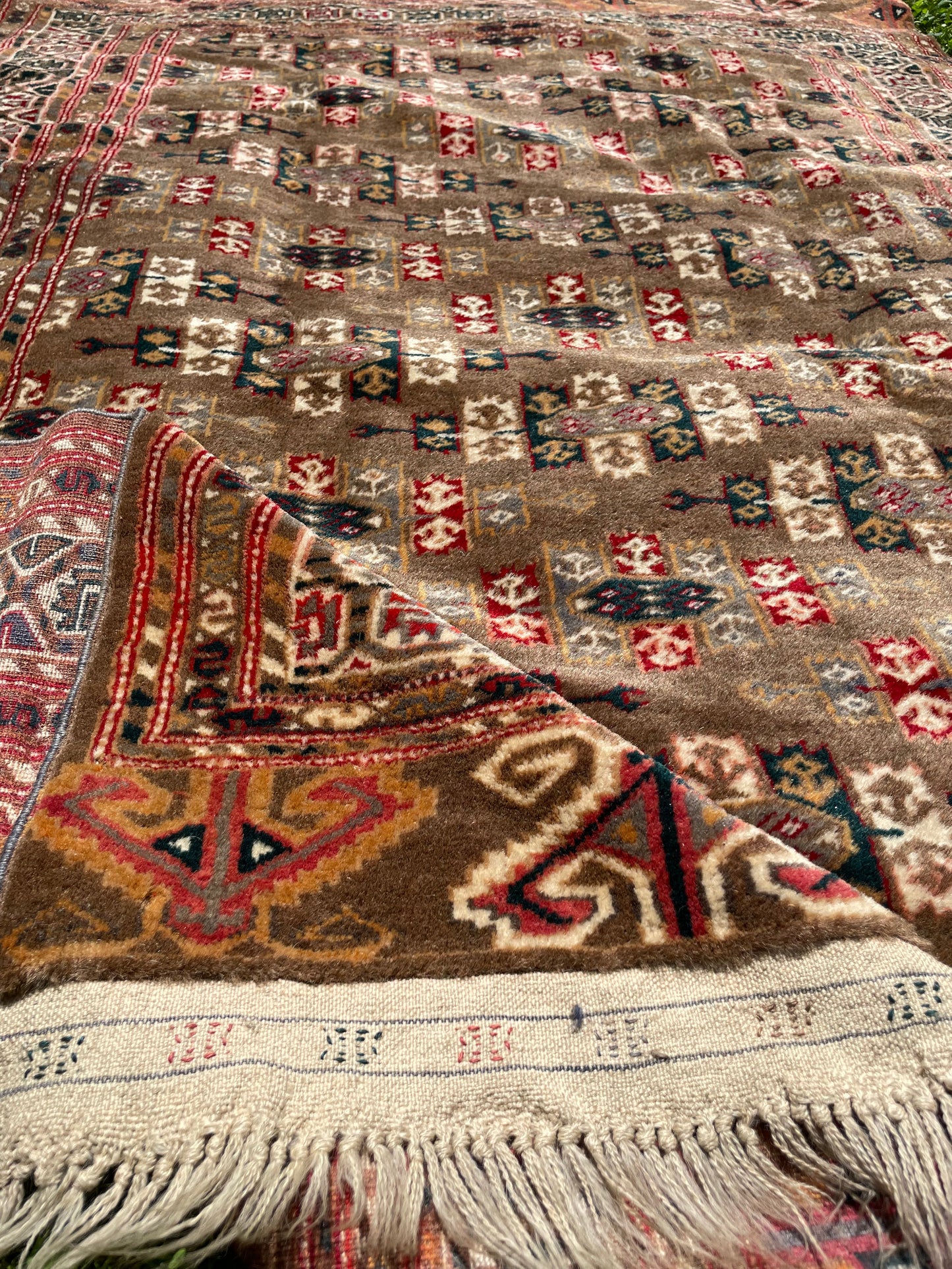 ORIANNA 6' 3" x 4' 3" Turkmen tribal Yomut antique rug