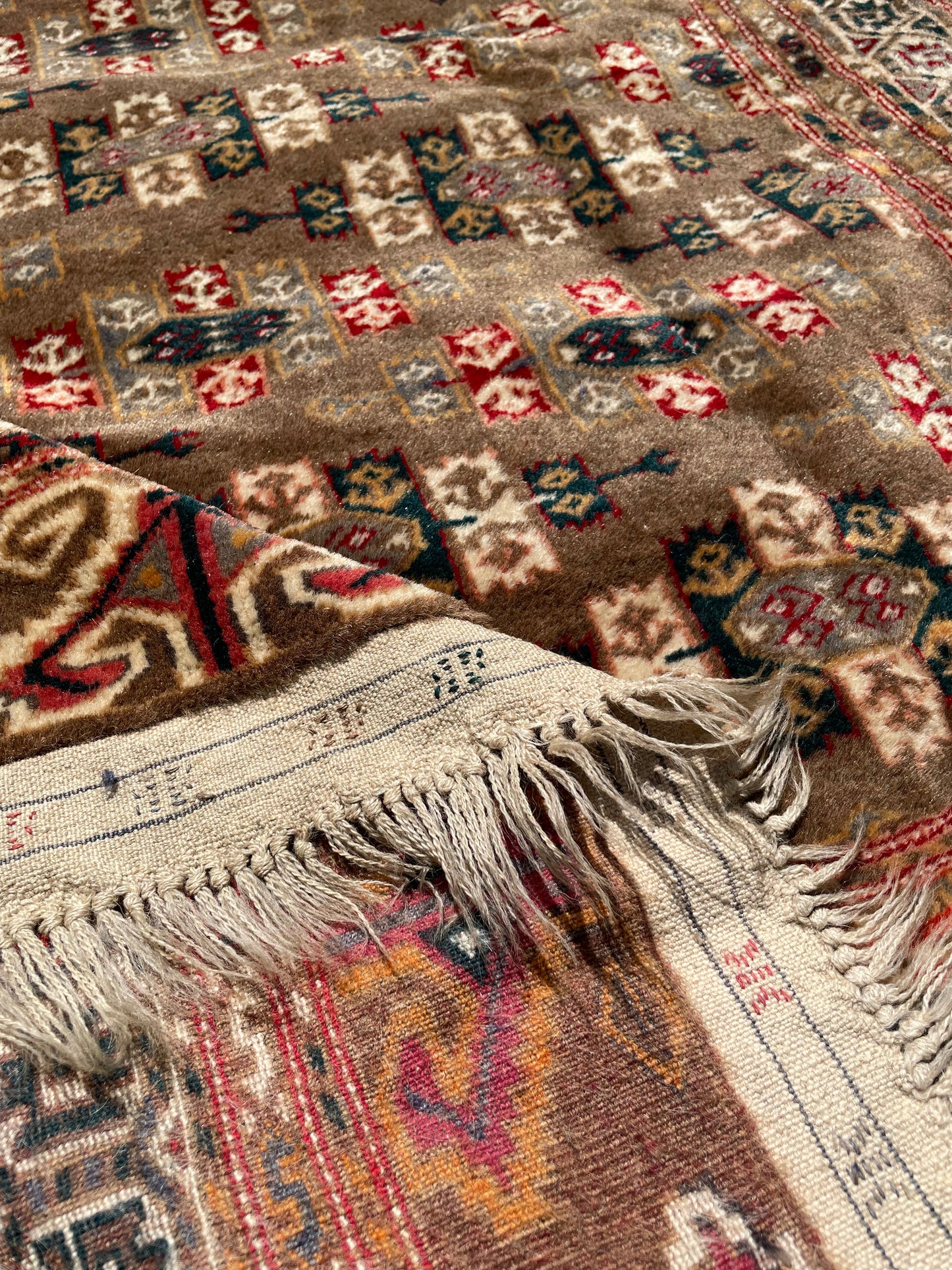 ORIANNA 6' 3" x 4' 3" Turkmen tribal Yomut antique rug
