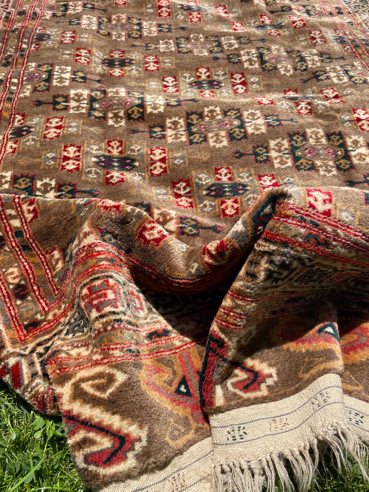 ORIANNA 6' 3" x 4' 3" Turkmen tribal Yomut antique rug