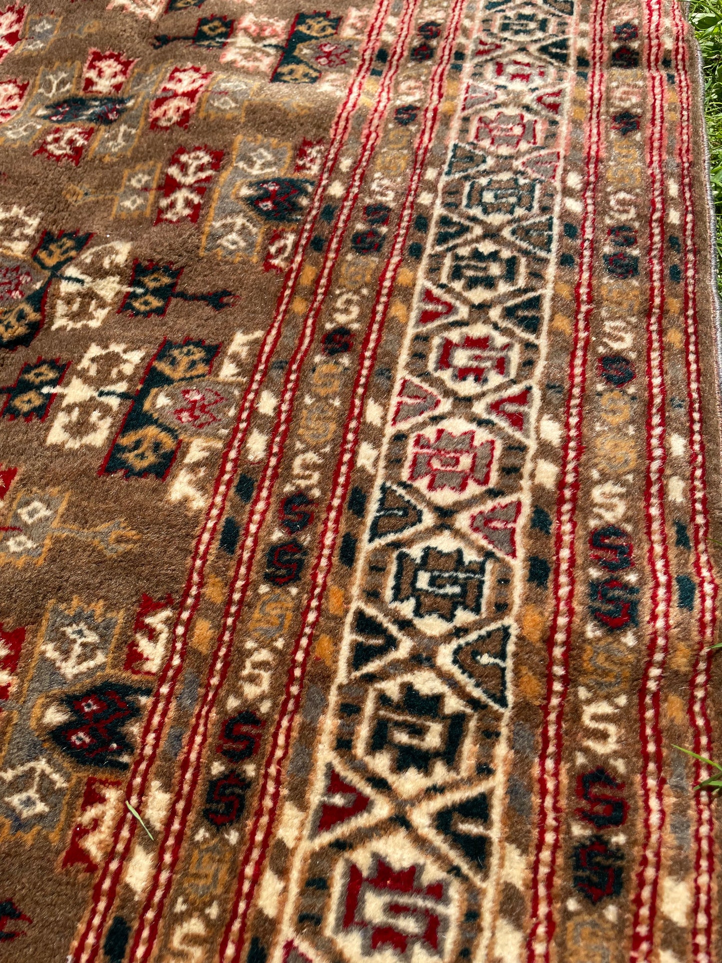 ORIANNA 6' 3" x 4' 3" Turkmen tribal Yomut antique rug
