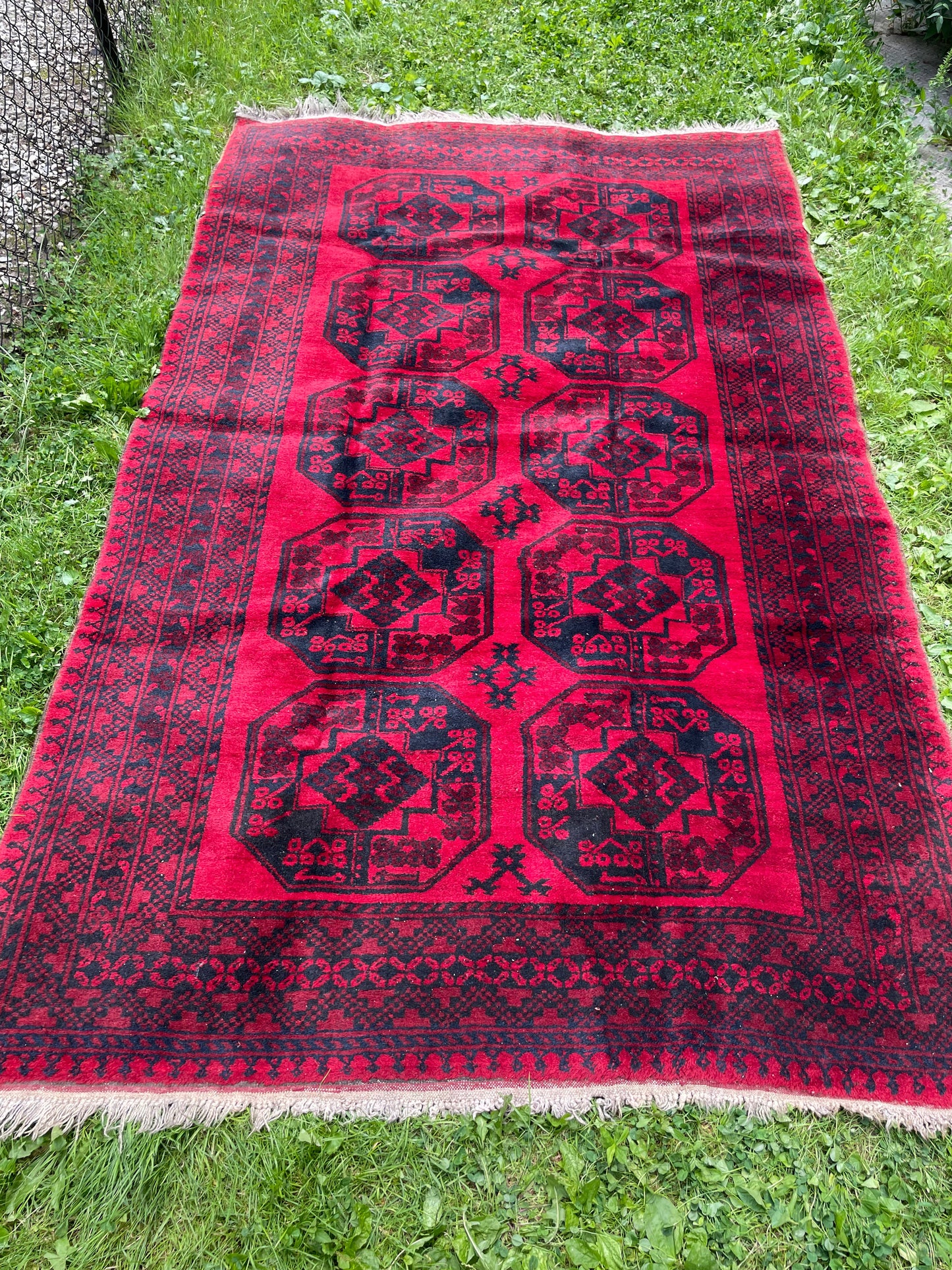 KEHLANI  9' x 5'5" red tribal rug