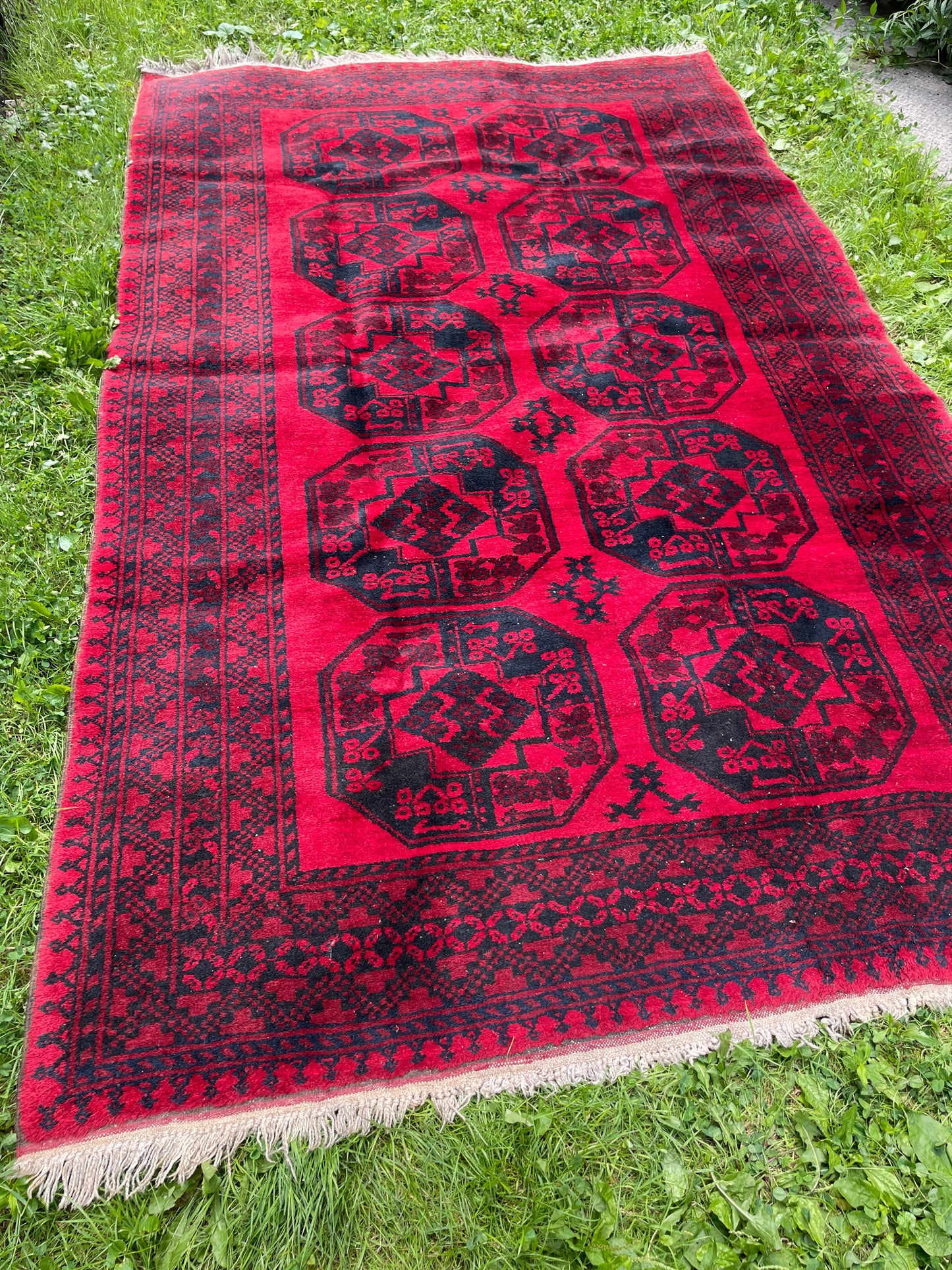 KEHLANI  9' x 5'5" red tribal rug