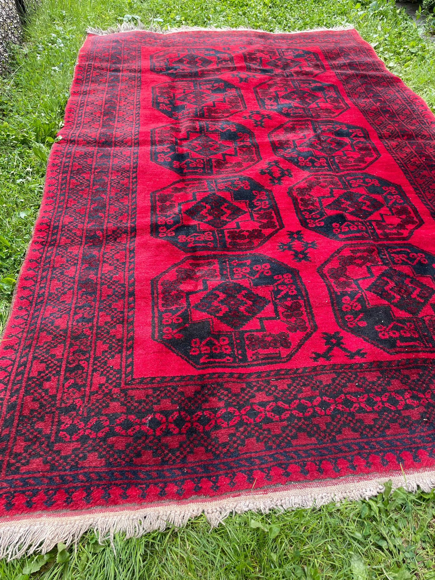 KEHLANI  9' x 5'5" red tribal rug