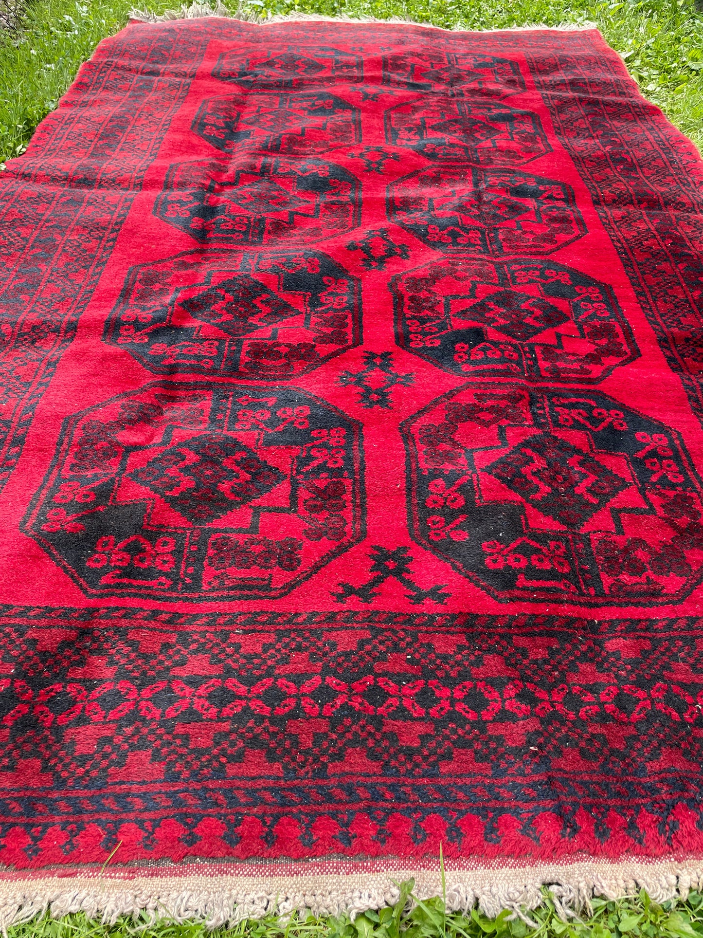 KEHLANI  9' x 5'5" red tribal rug
