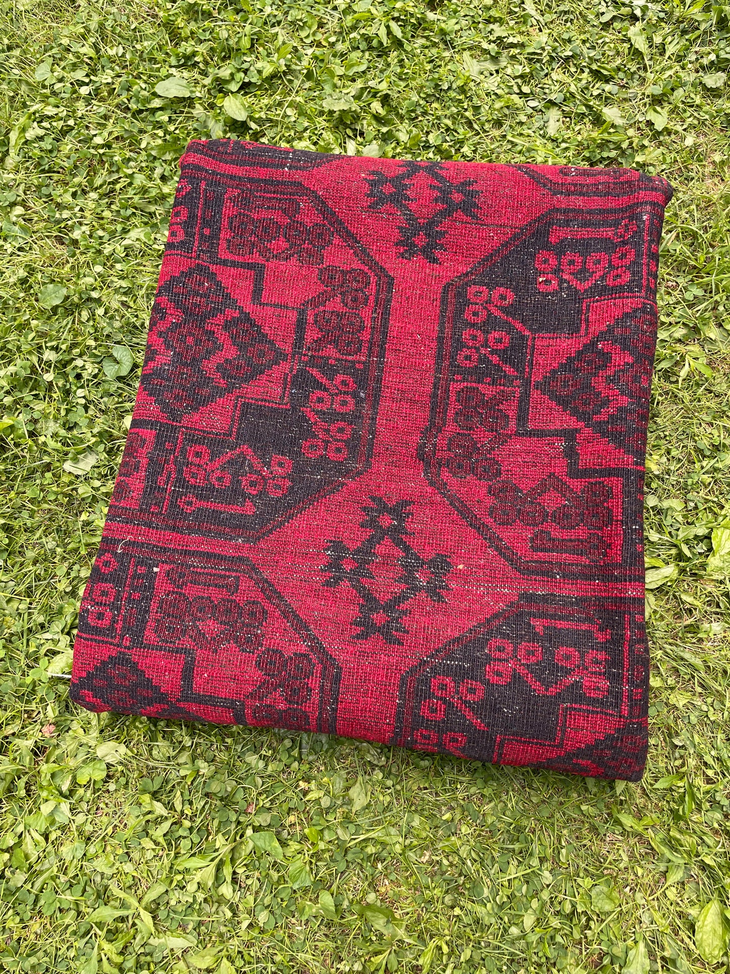 KEHLANI  9' x 5'5" red tribal rug