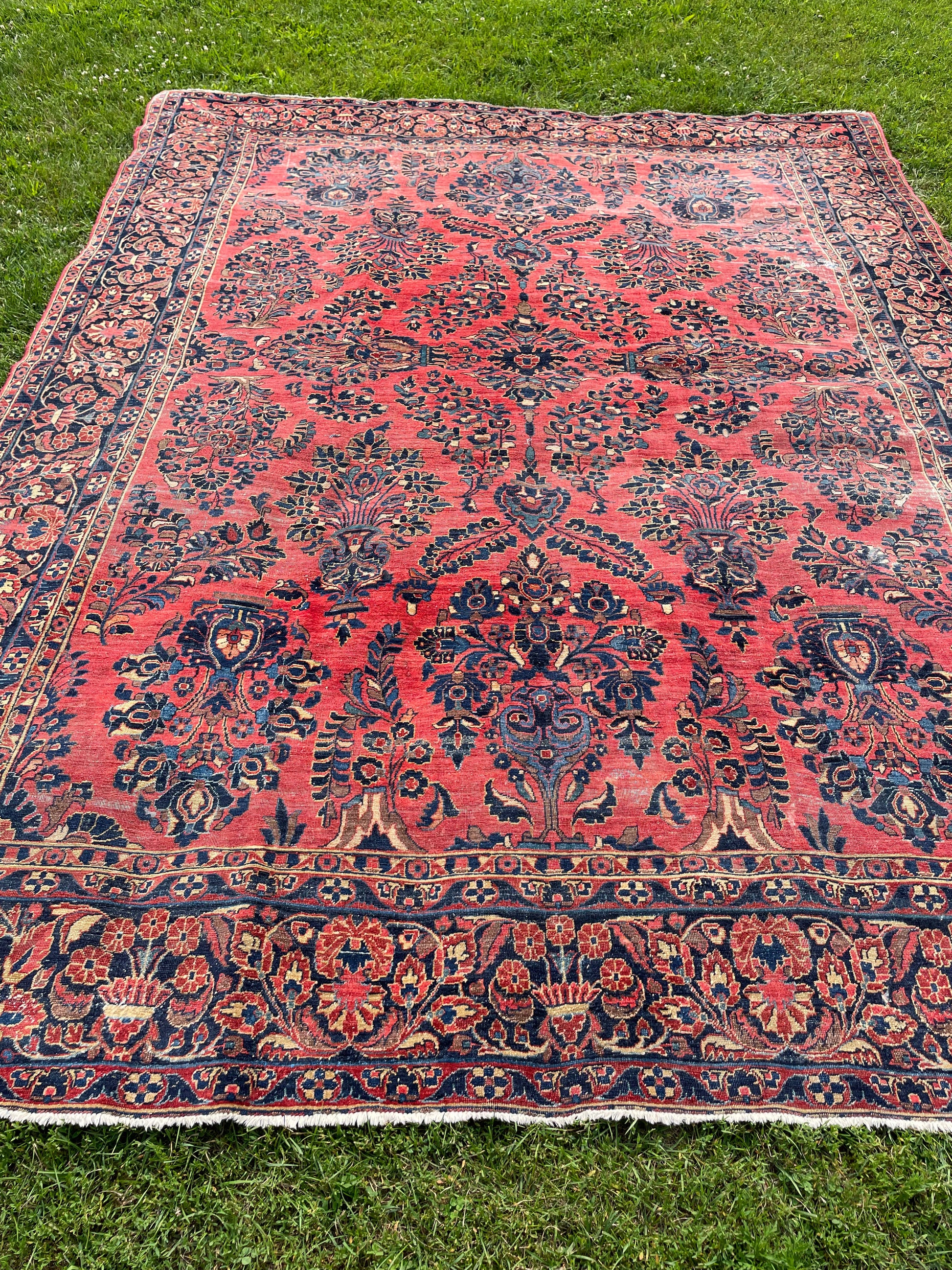 Antique 1920s Persian Sarouk made for America USA