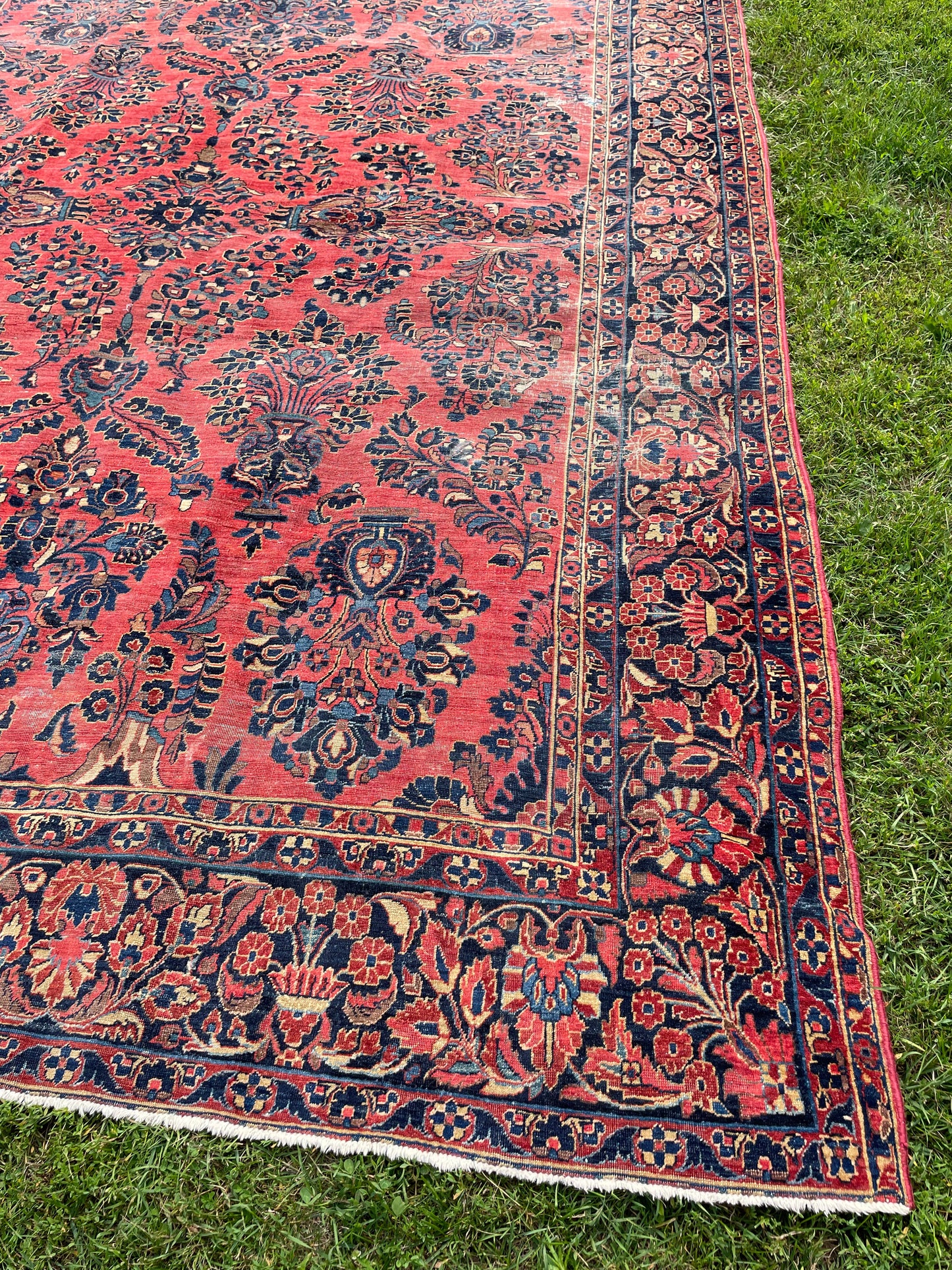 NASREEN  11' 6" x 8' 7" Antique SAROUK