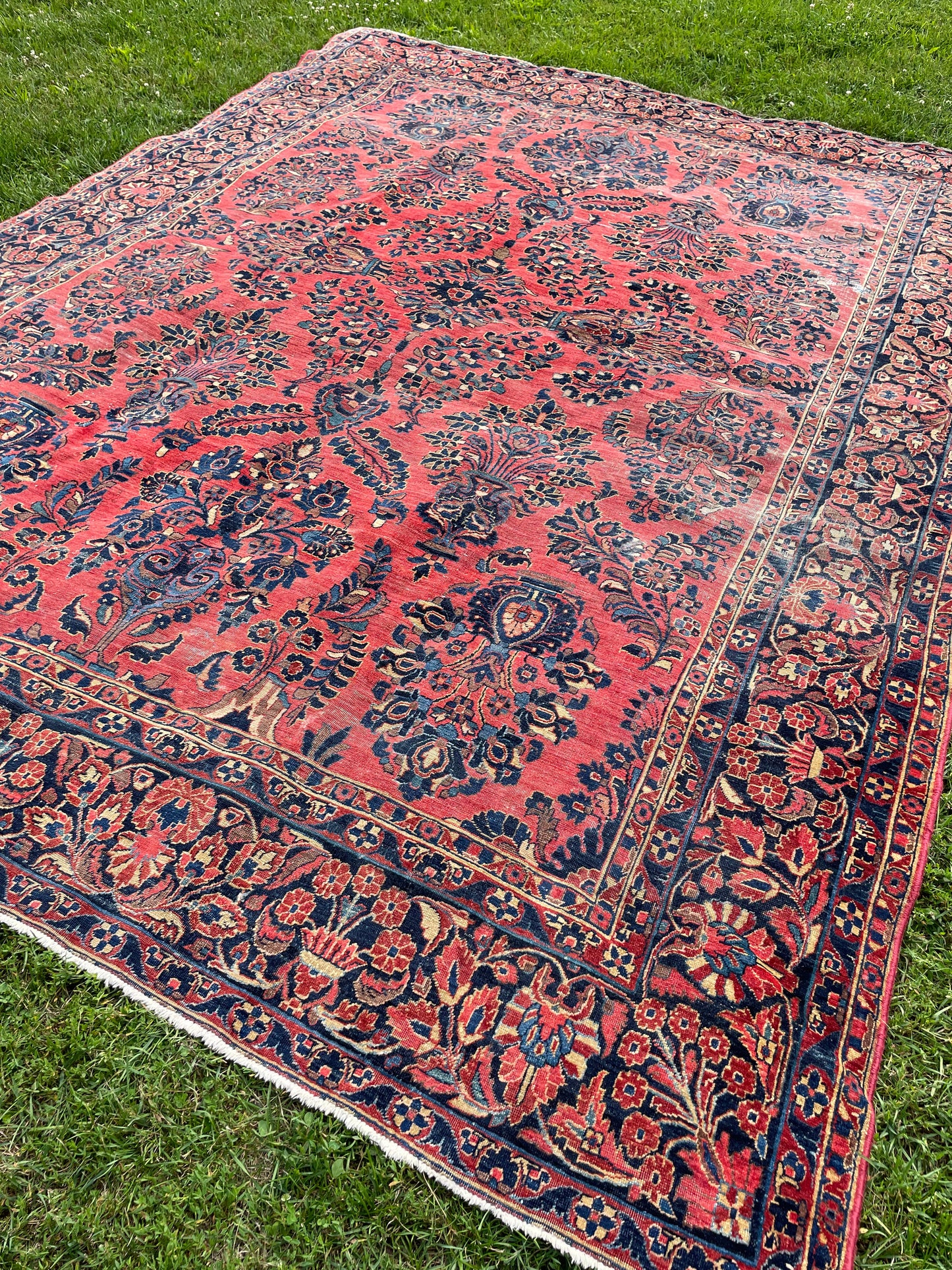 NASREEN  11' 6" x 8' 7" Antique SAROUK
