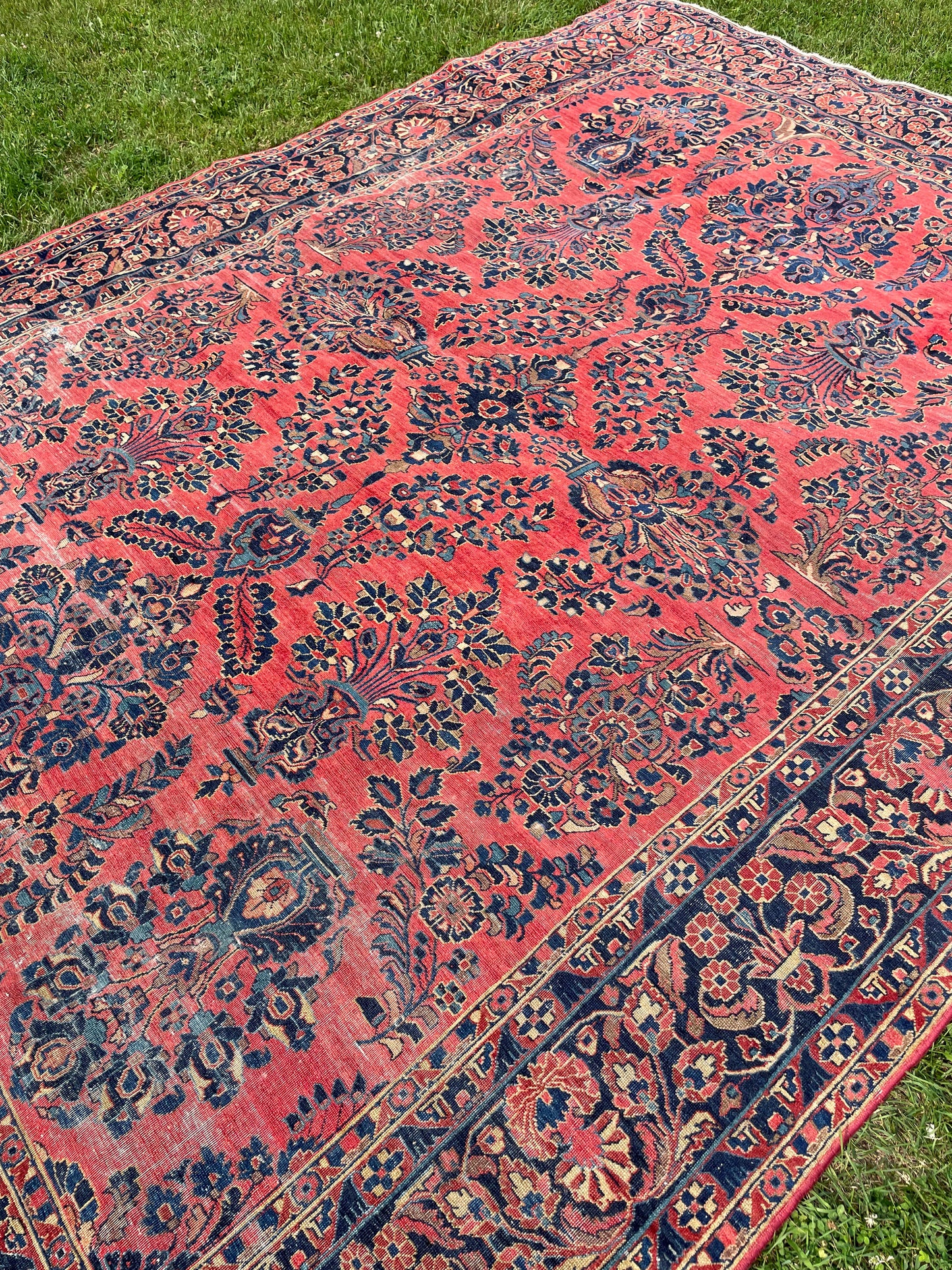 NASREEN  11' 6" x 8' 7" Antique SAROUK