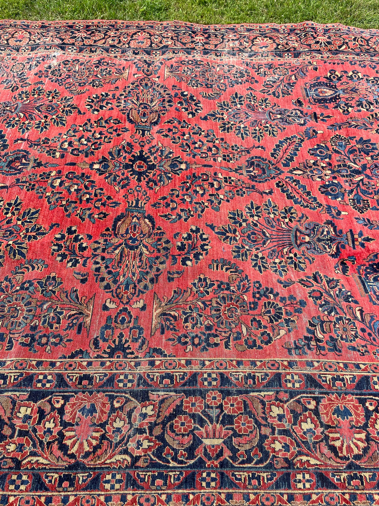 NASREEN  11' 6" x 8' 7" Antique SAROUK