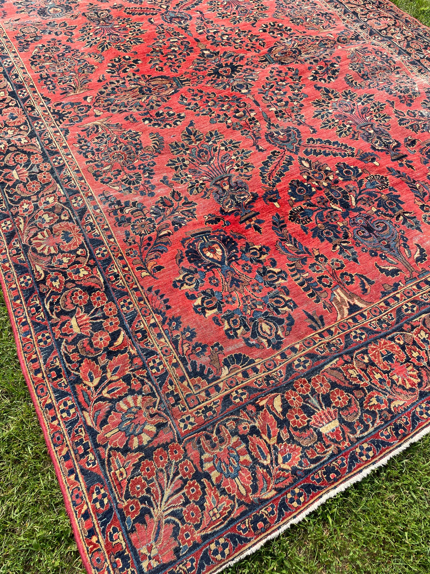 NASREEN  11' 6" x 8' 7" Antique SAROUK