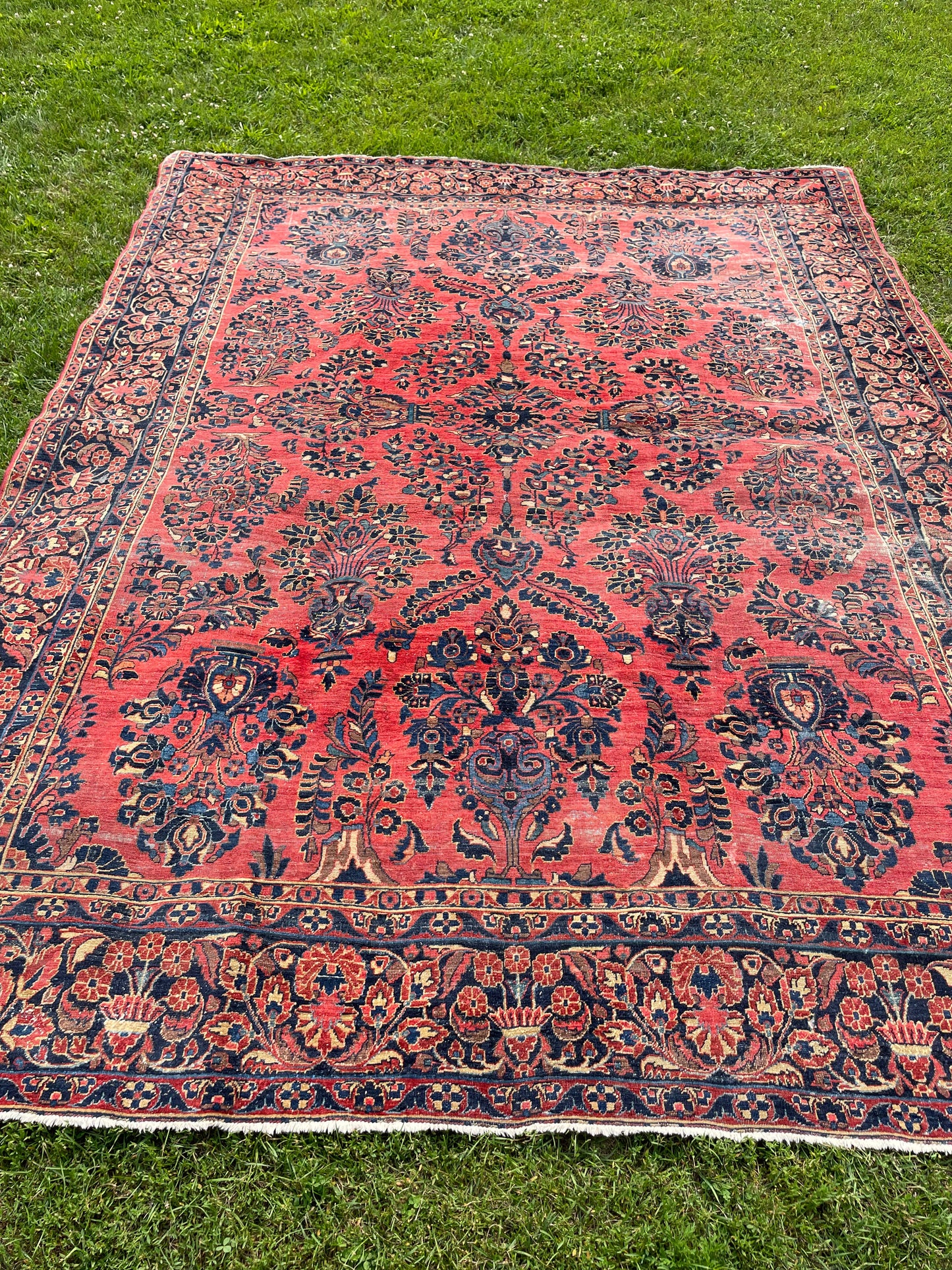 NASREEN  11' 6" x 8' 7" Antique SAROUK