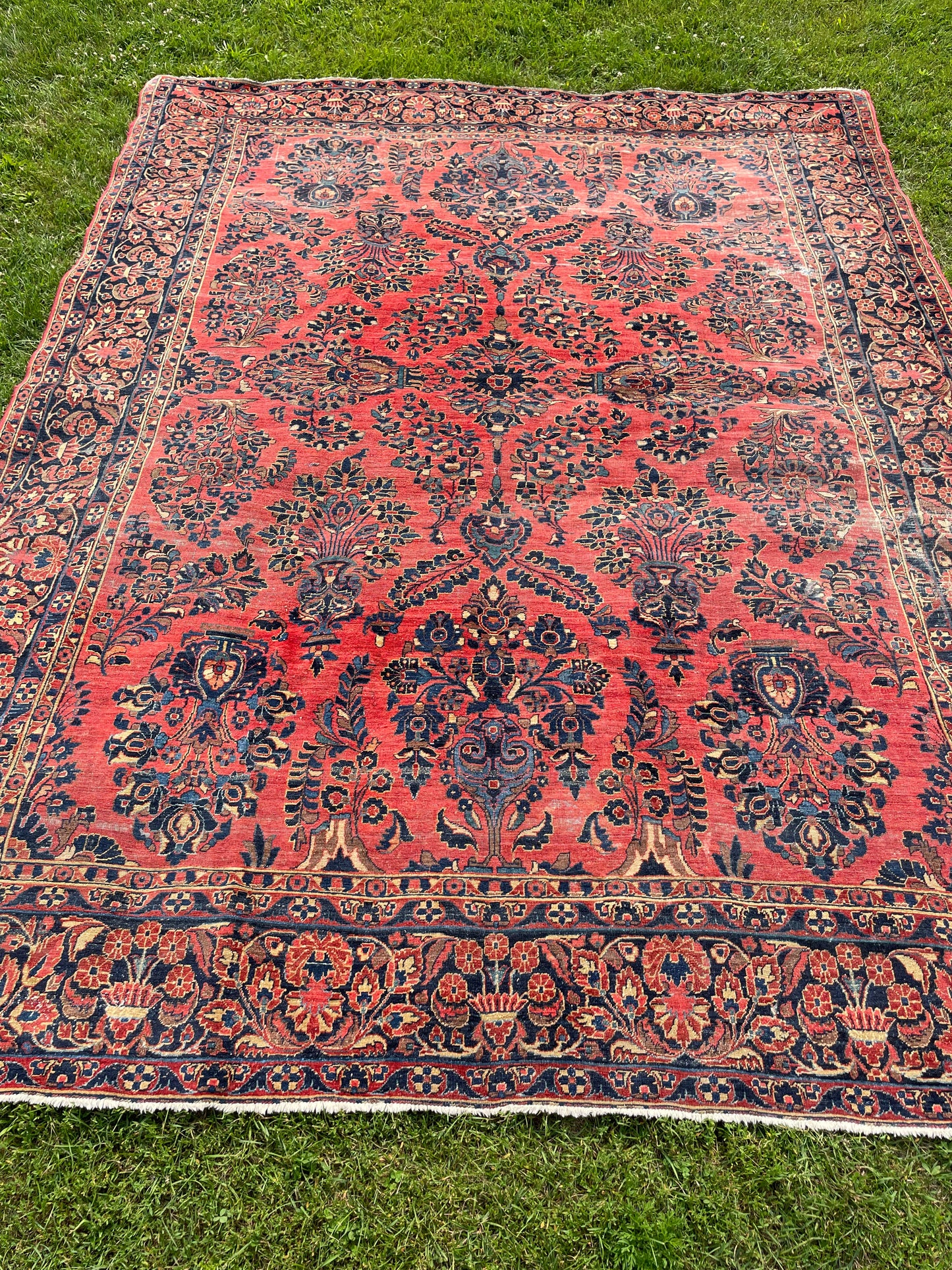 NASREEN  11' 6" x 8' 7" Antique SAROUK