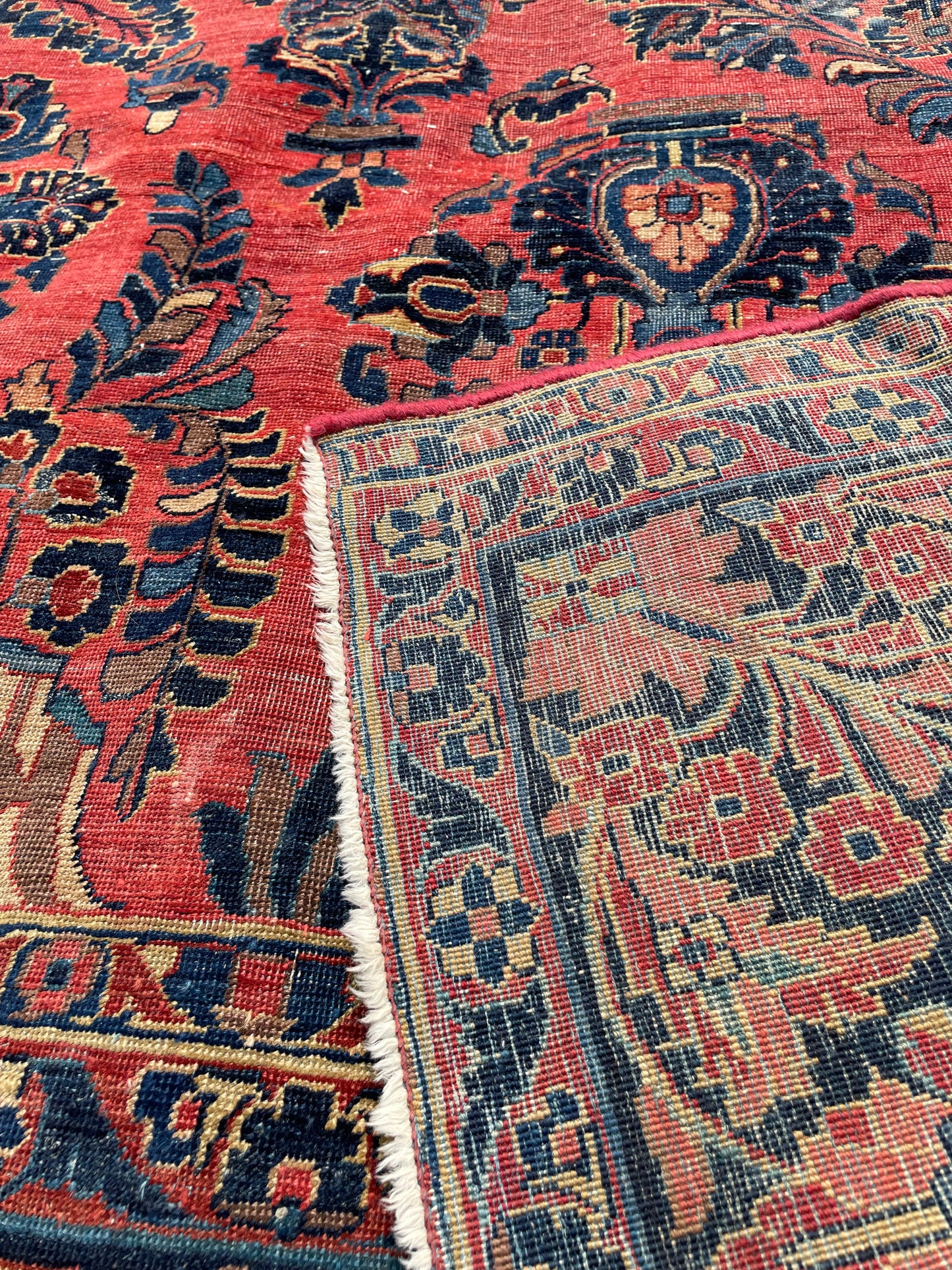 NASREEN  11' 6" x 8' 7" Antique SAROUK