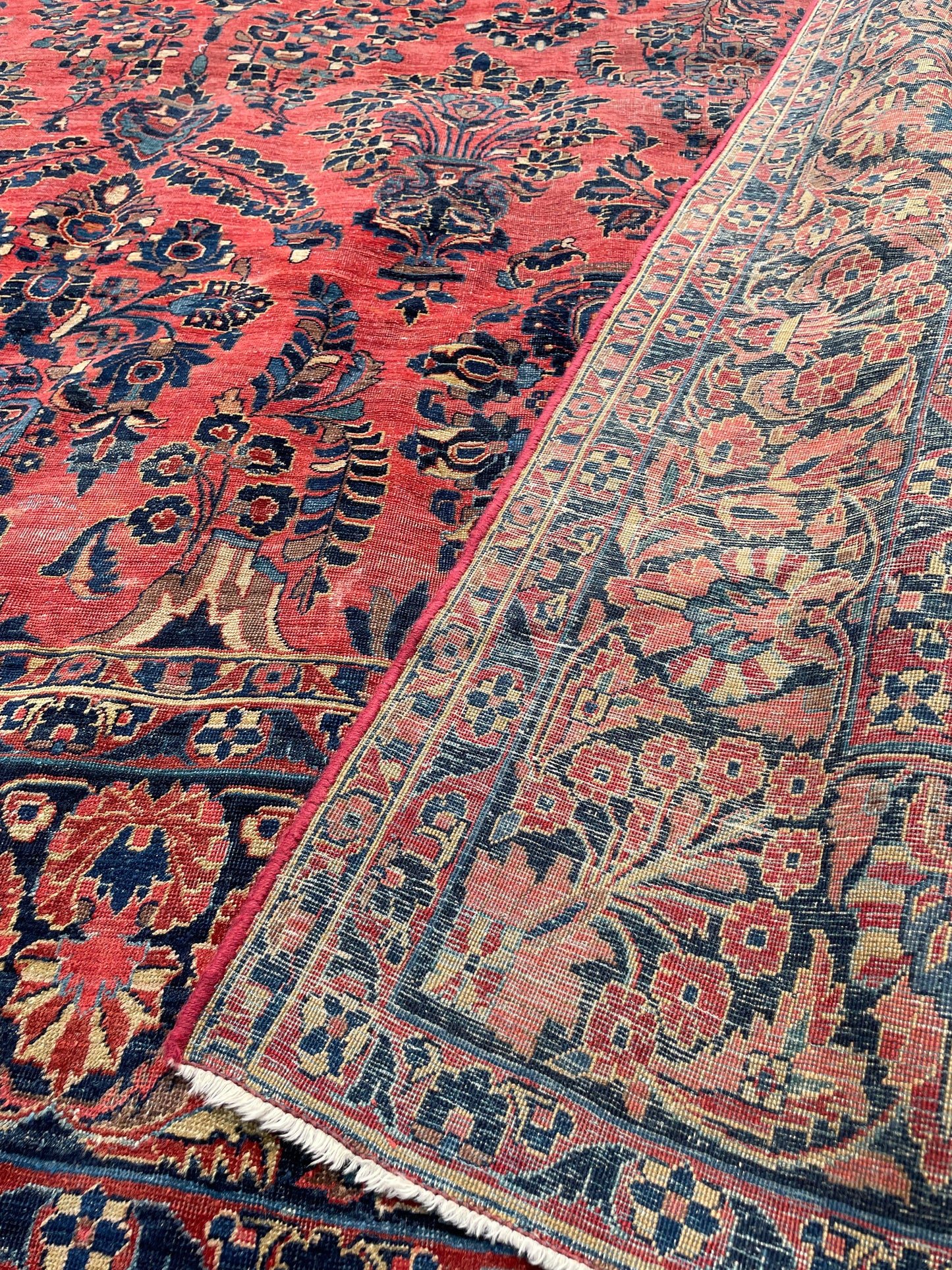 NASREEN  11' 6" x 8' 7" Antique SAROUK