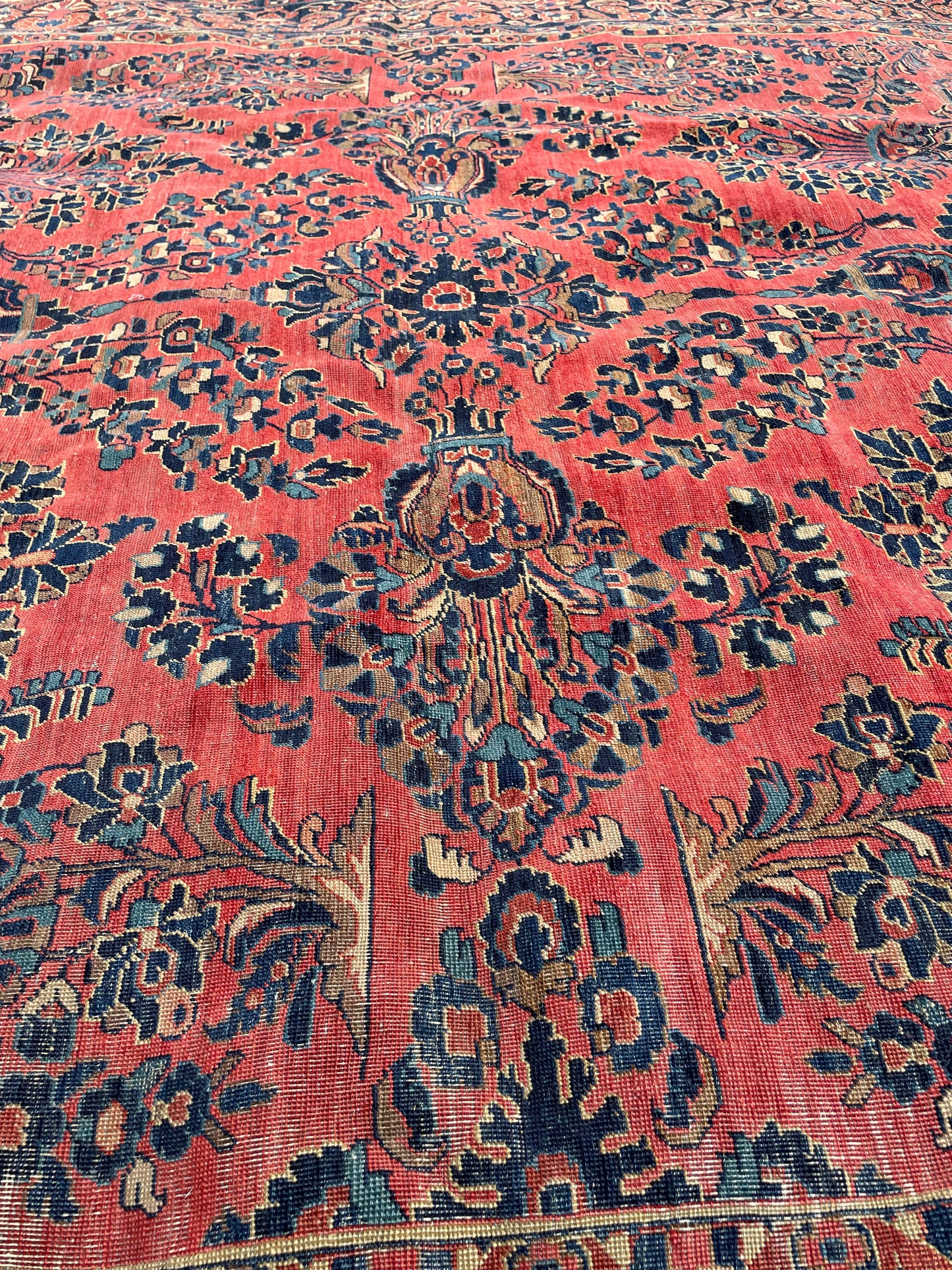 NASREEN  11' 6" x 8' 7" Antique SAROUK