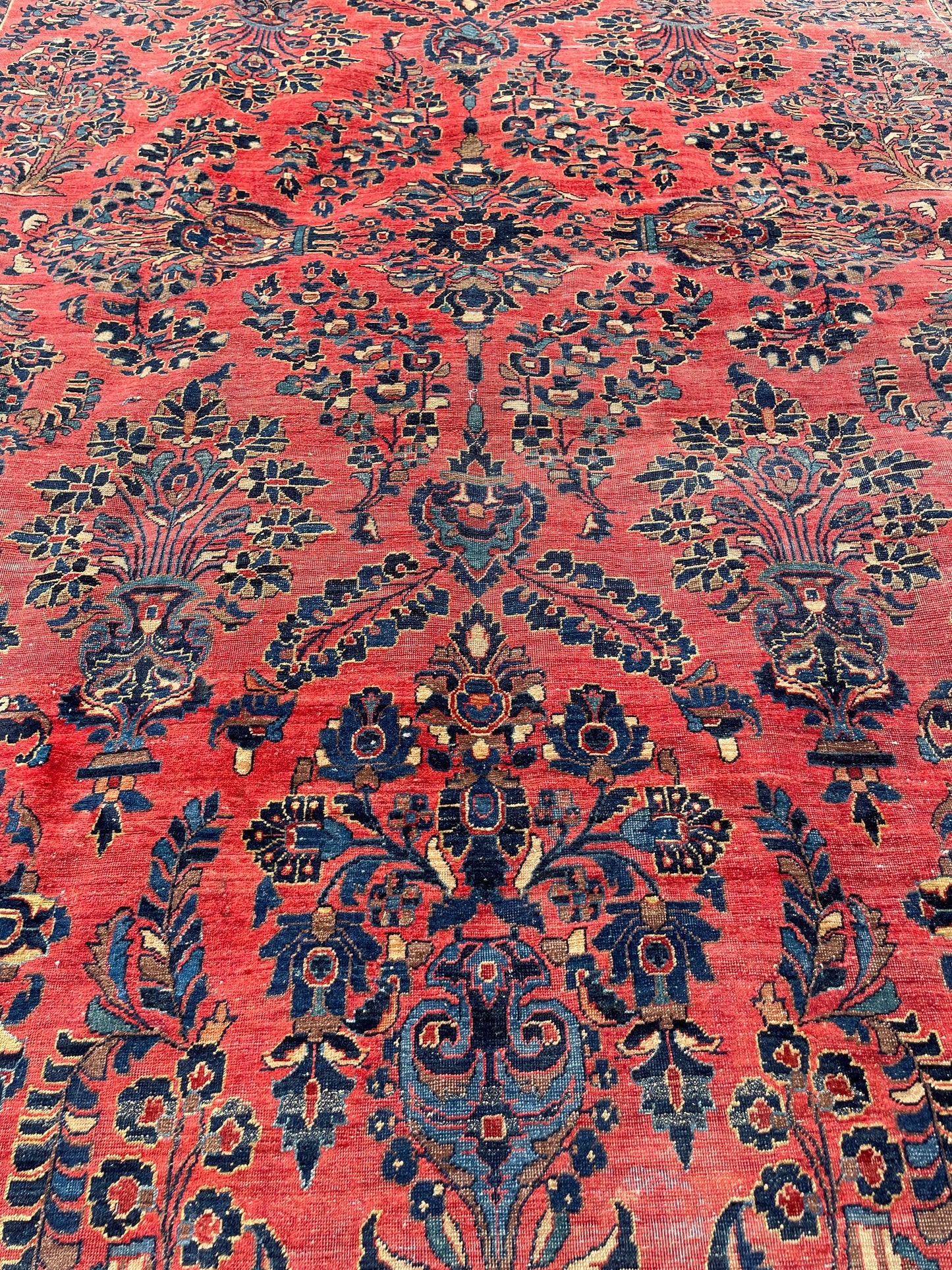 NASREEN  11' 6" x 8' 7" Antique SAROUK