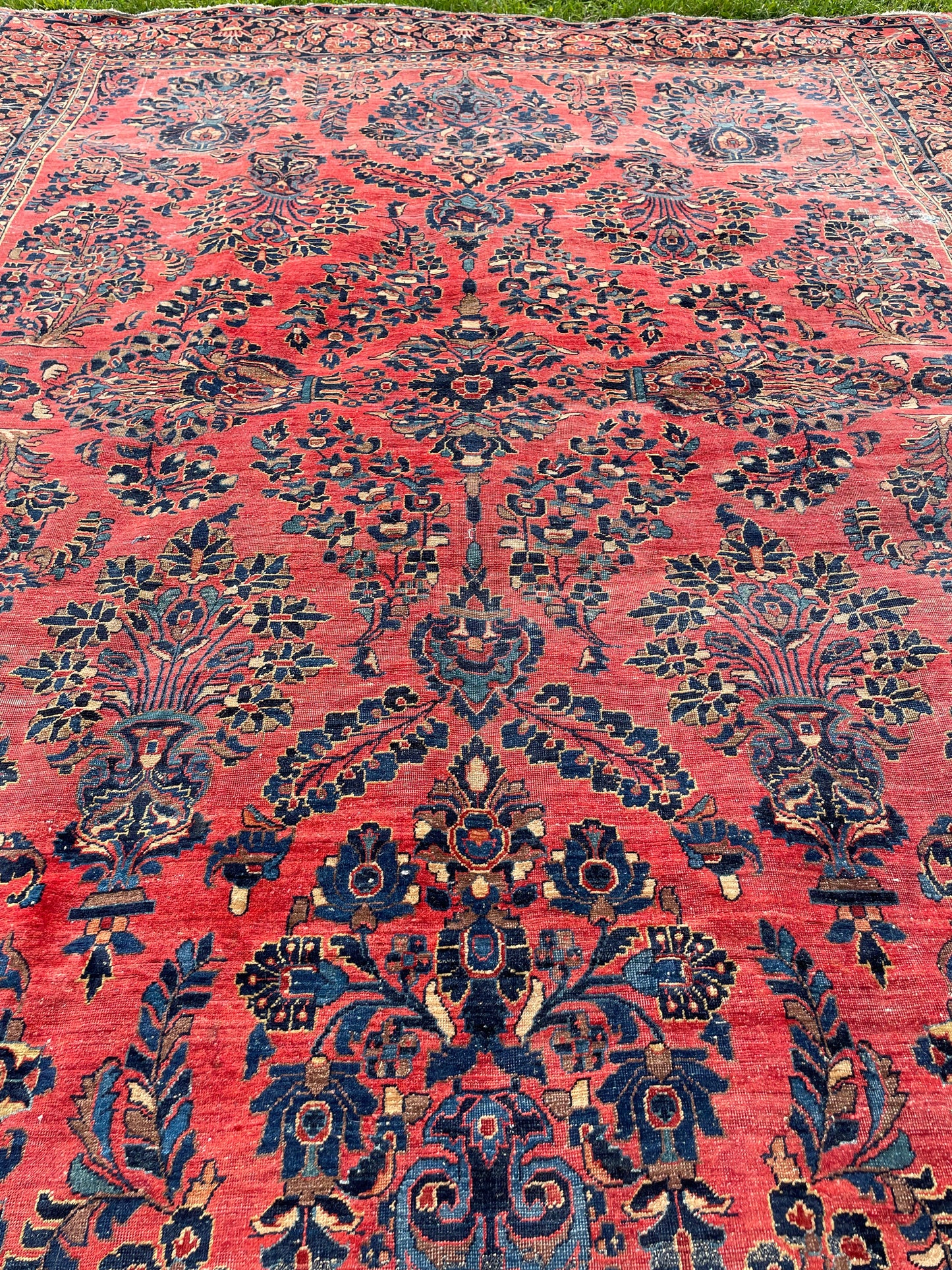 NASREEN  11' 6" x 8' 7" Antique SAROUK