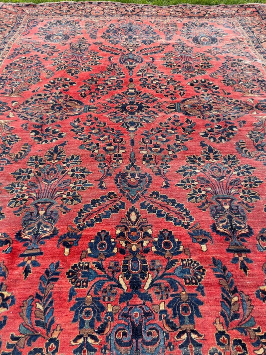 NASREEN  11' 6" x 8' 7" Antique SAROUK