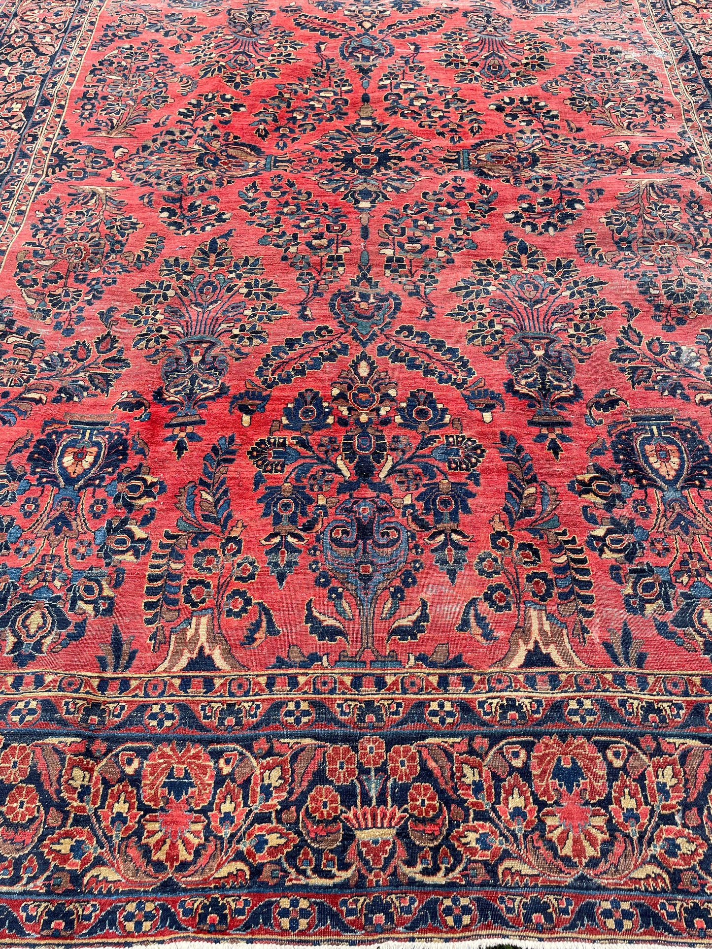 NASREEN  11' 6" x 8' 7" Antique SAROUK