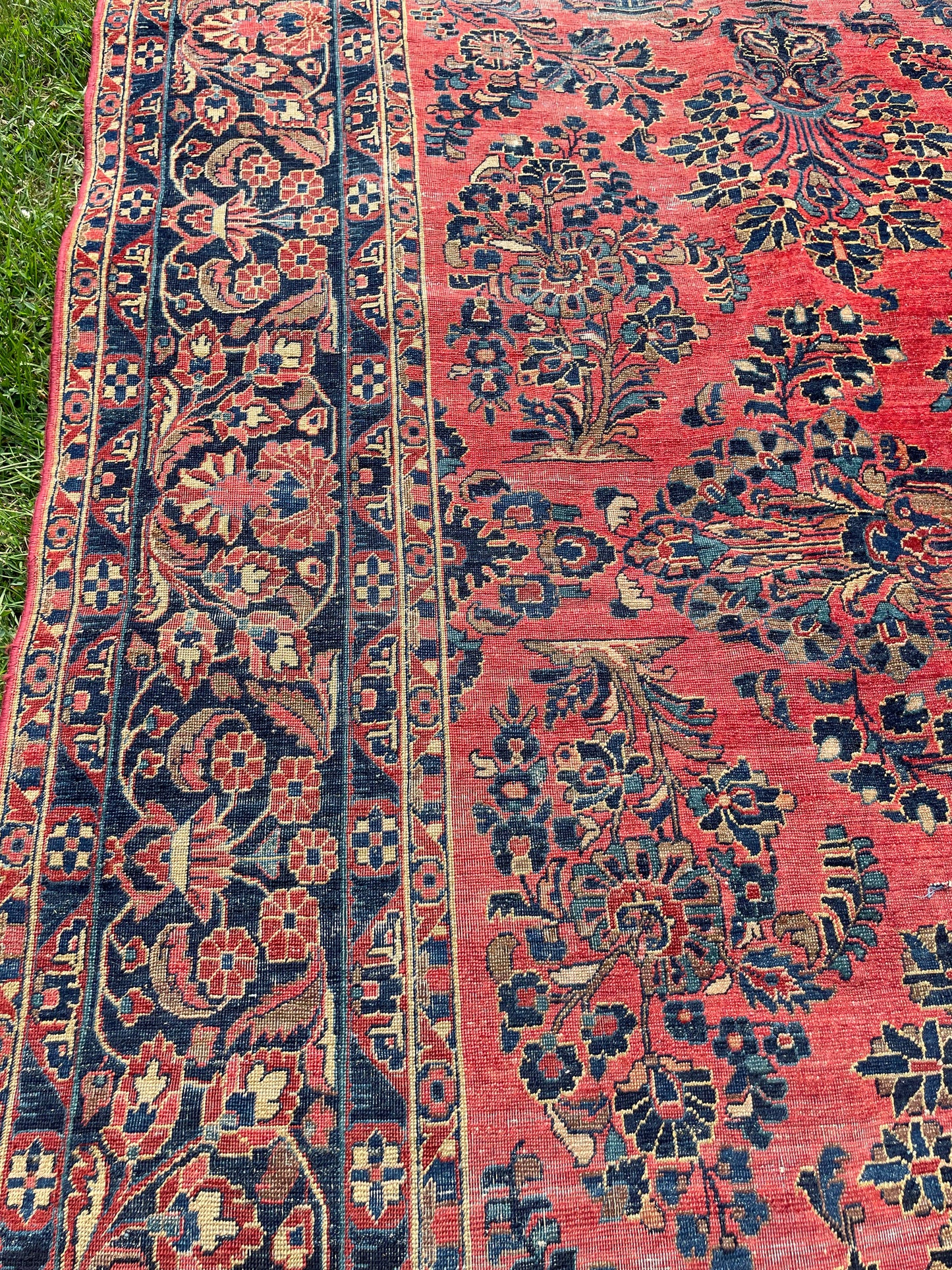 NASREEN  11' 6" x 8' 7" Antique SAROUK