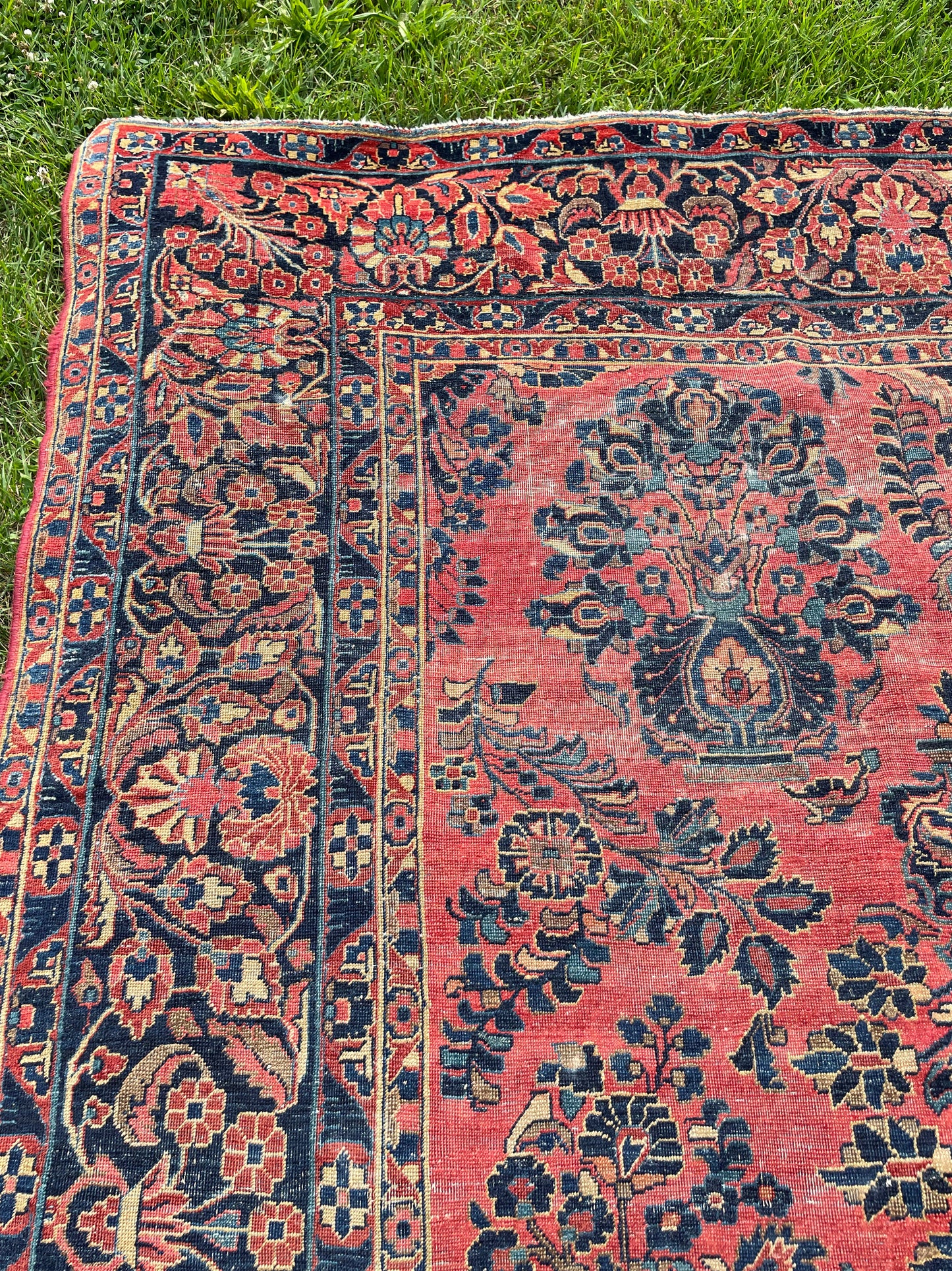 NASREEN  11' 6" x 8' 7" Antique SAROUK