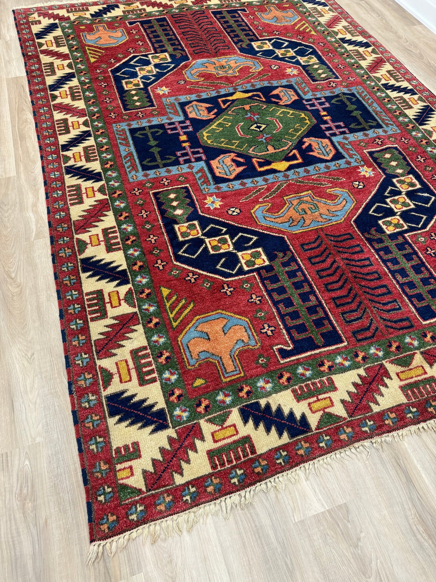 MERI 9' x 6′ 2″ ft. VINTAGE AFGHAN RUG