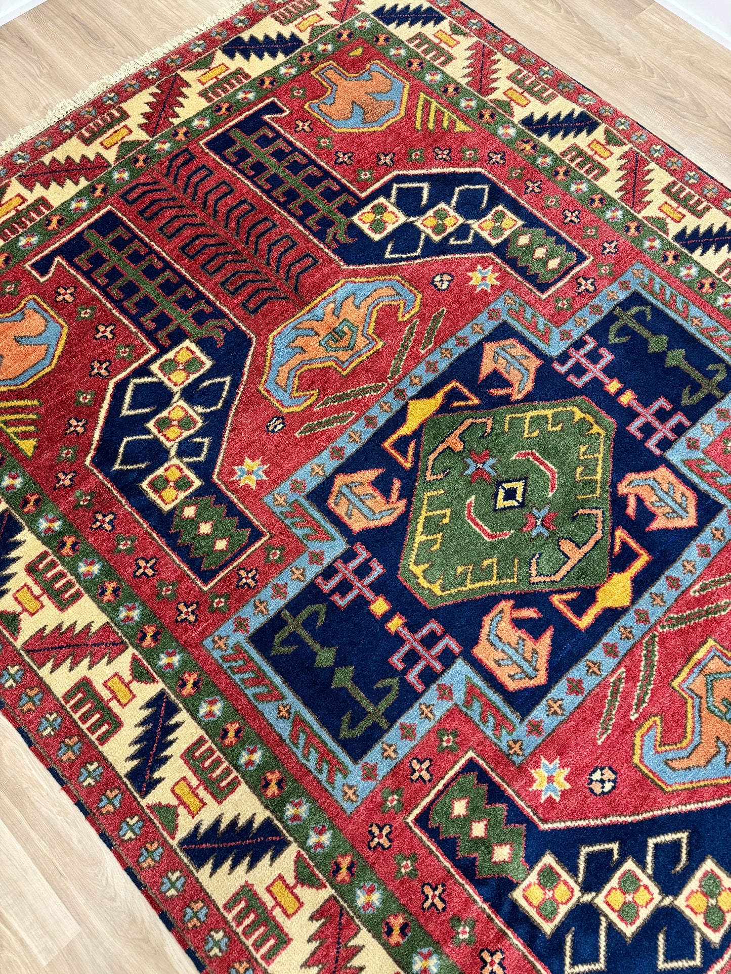 MERI 9' x 6′ 2″ ft. VINTAGE AFGHAN RUG