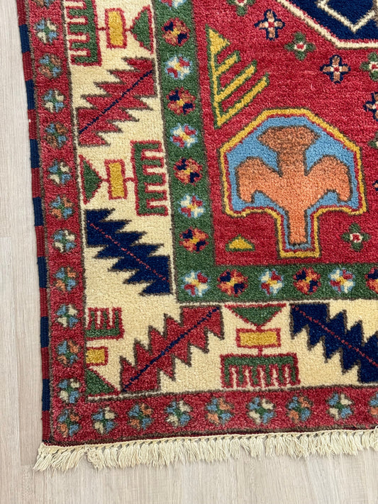MERI 9' x 6′ 2″ ft. VINTAGE AFGHAN RUG