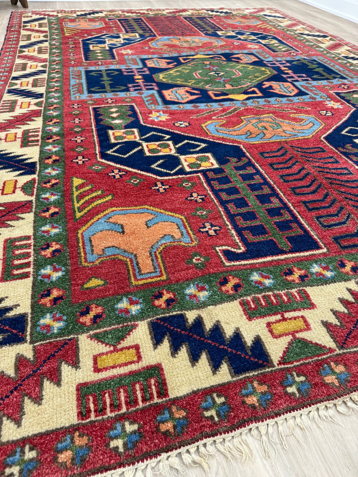 MERI 9' x 6′ 2″ ft. VINTAGE AFGHAN RUG