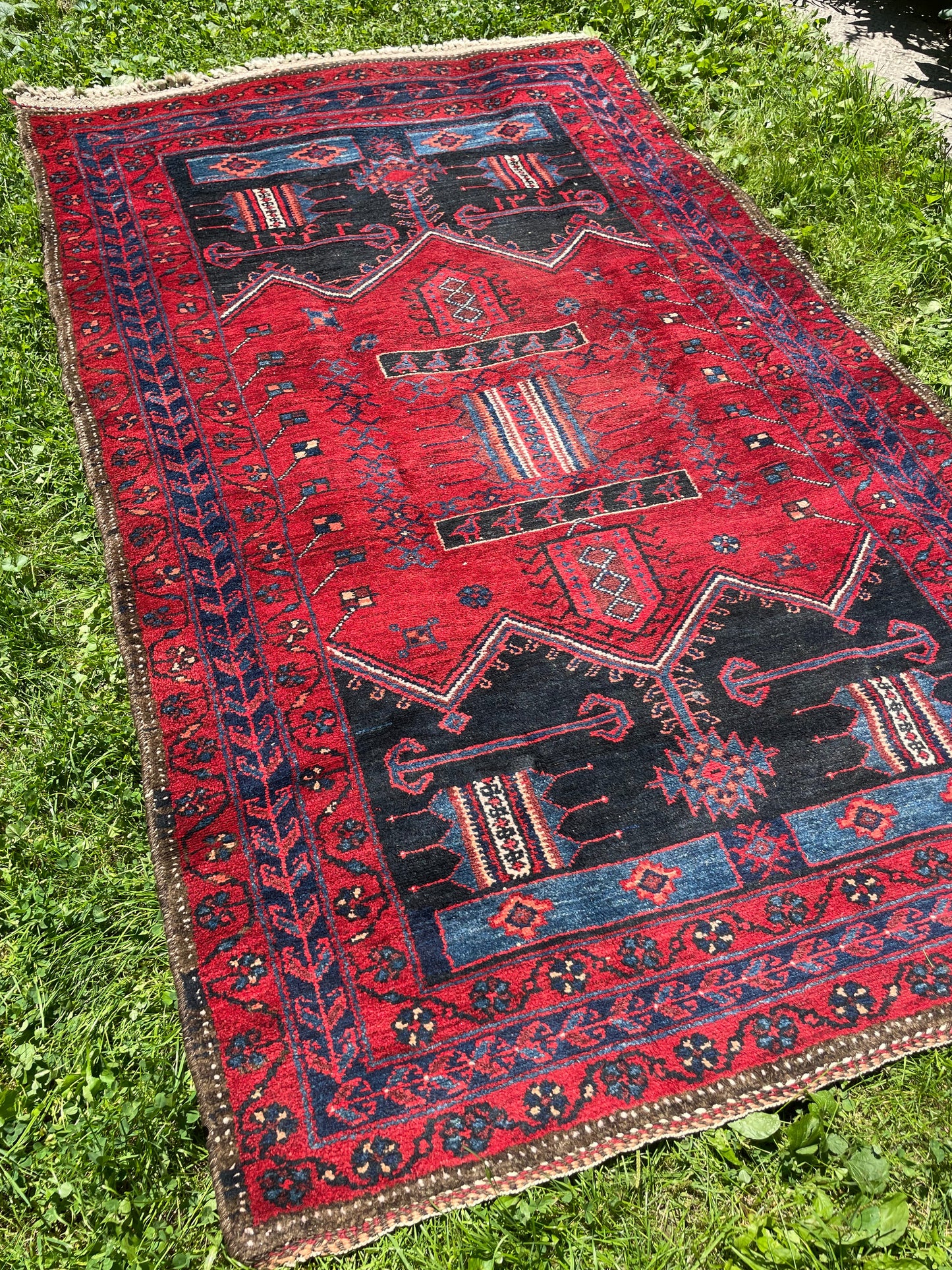 SIAMAK 6' 9”x 4' 3”ft KURDISH tribal rug
