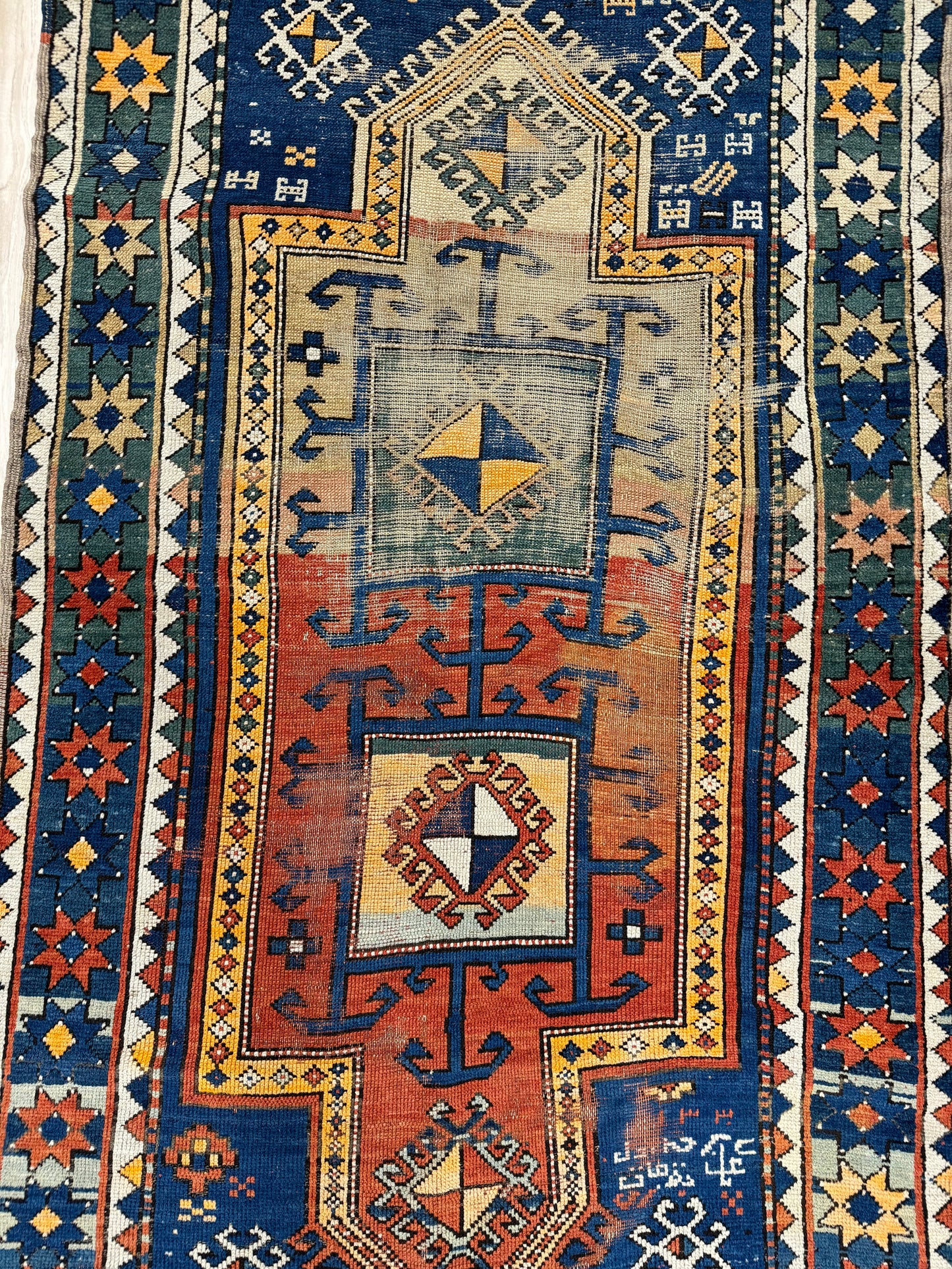 Gulnaz 7' 6" x 3' 8" Kazak tribal  antique rug