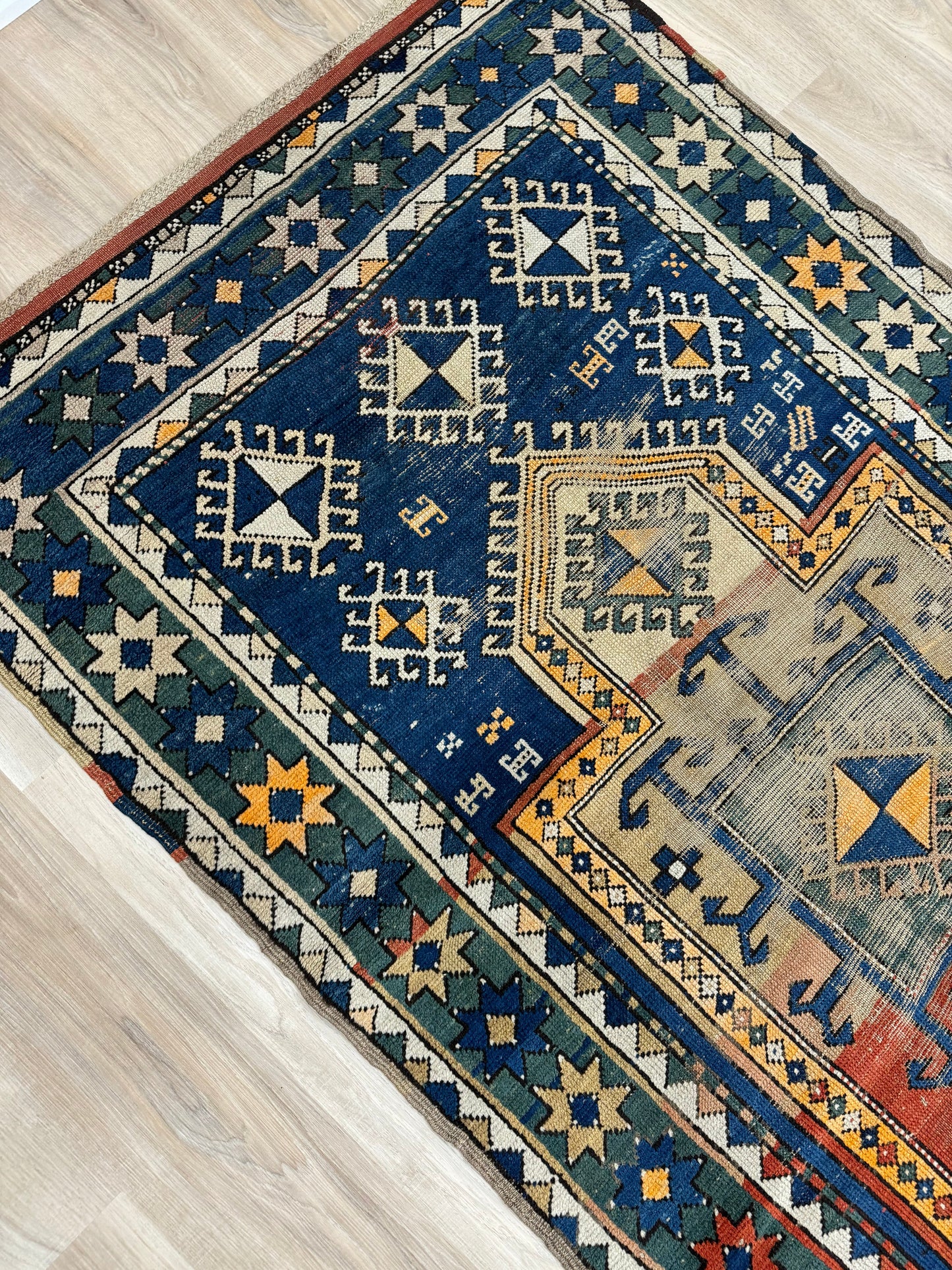 Gulnaz 7' 6" x 3' 8" Kazak tribal  antique rug