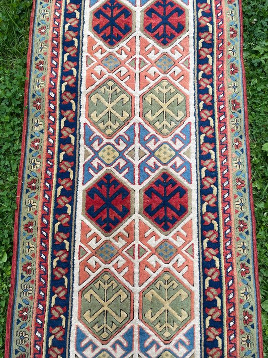 DERYA 10' x 2'5" vibrant Runner Rug