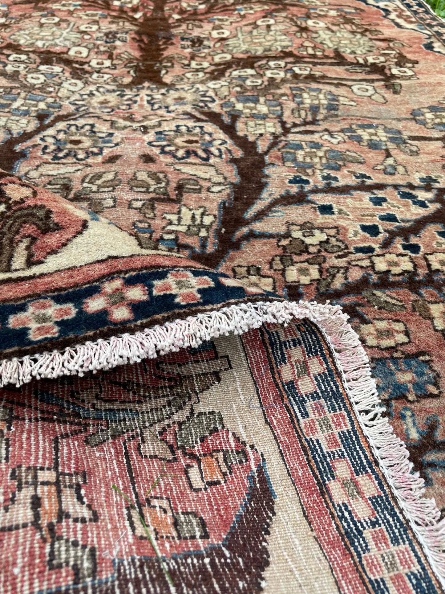 Tree of Life 5' 1" by 3' 4"  ft. Vintage Hand-knotted Rug