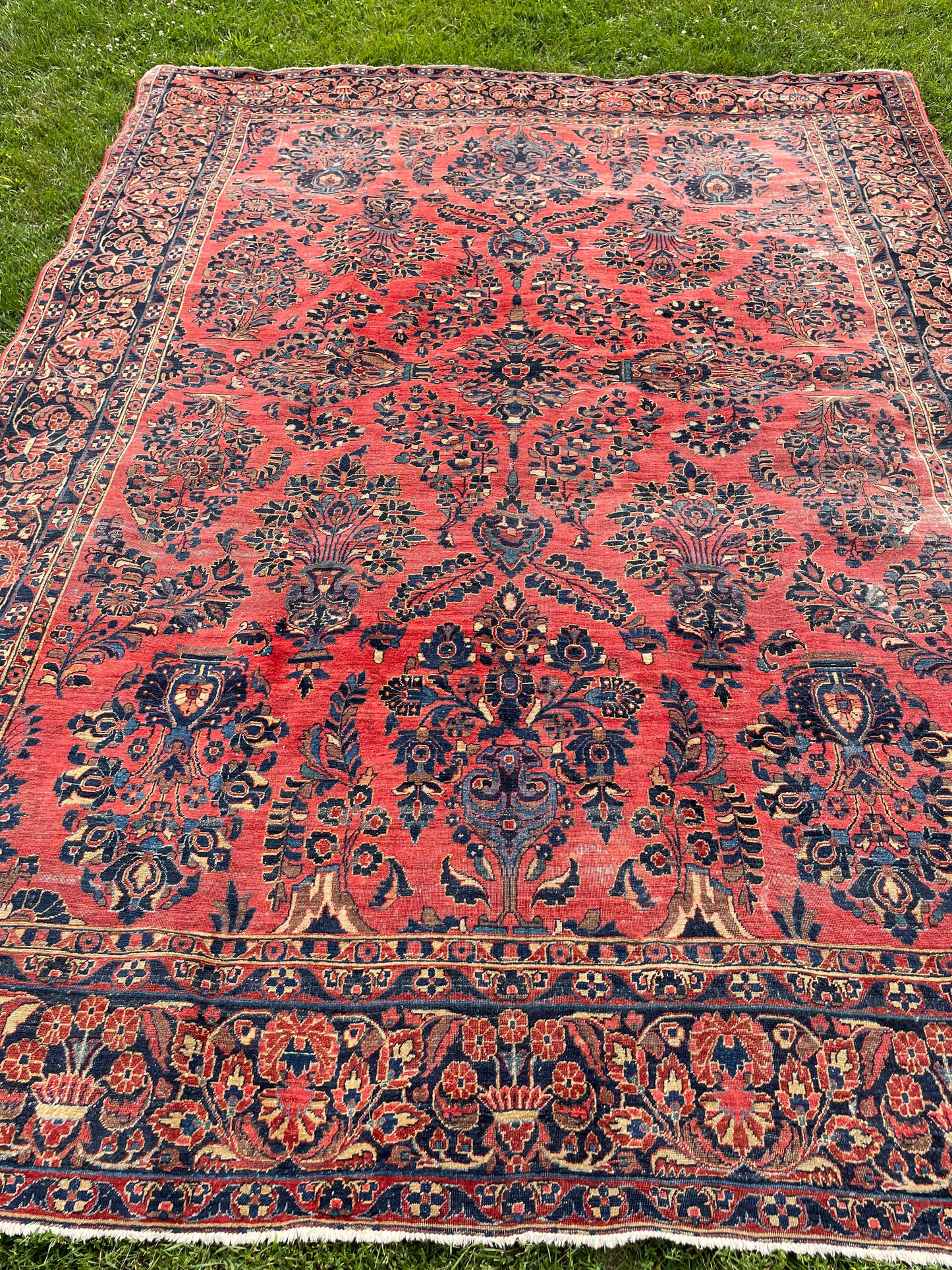 NASREEN  11' 6" x 8' 7" Antique SAROUK