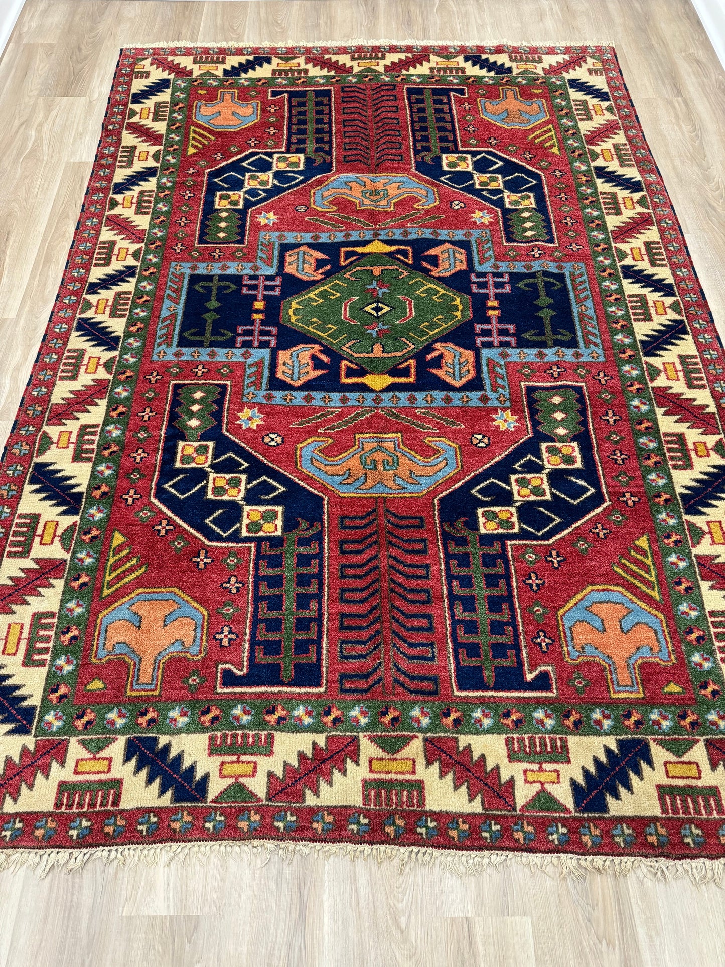 MERI 9' x 6′ 2″ ft. VINTAGE AFGHAN RUG